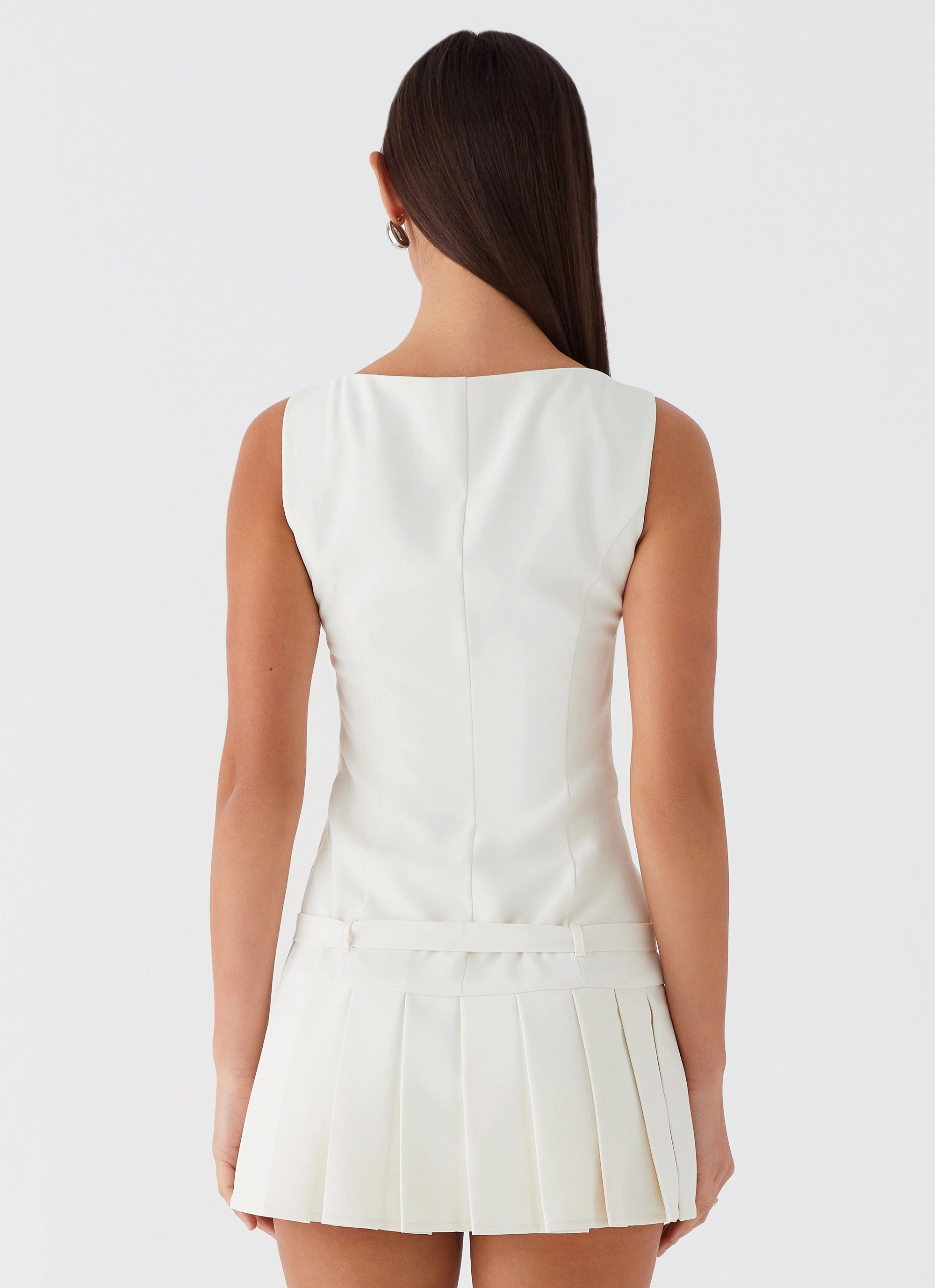 No More Excuses Belt Mini Dress - Ivory Easy Match warm tones