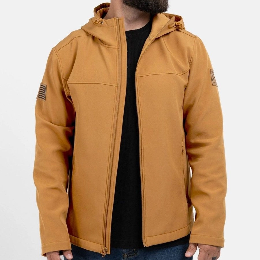 Anti Pilling Technology Men's Soft Shell Jacket - Coyote