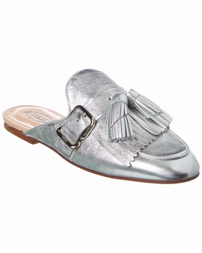 Anti   Slip Pattern TOD??s Tassel Leather Mule