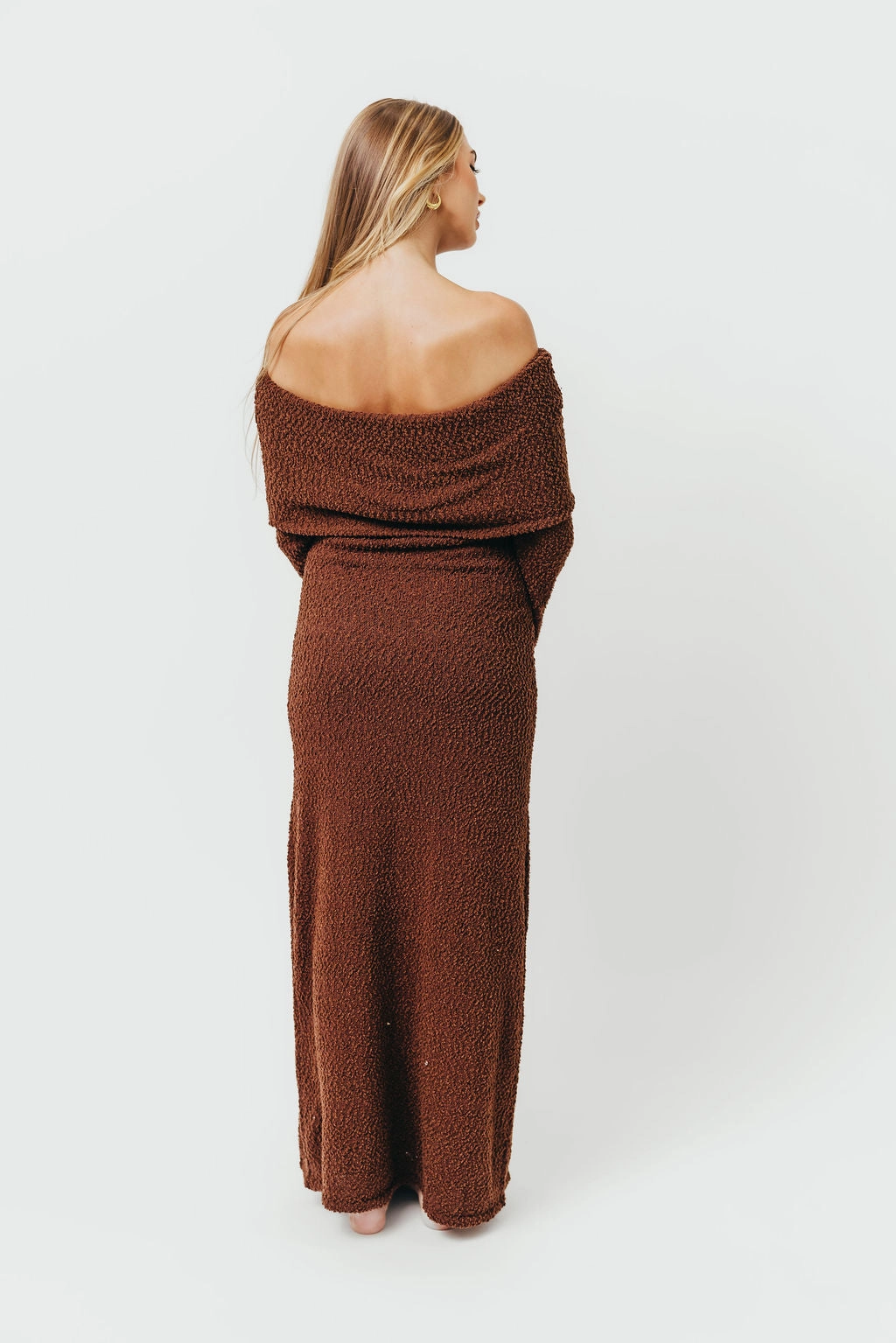 All Day Ready Compact Fit Nora Knit Maxi Dress in Chocolate Brown - Bump Friendly