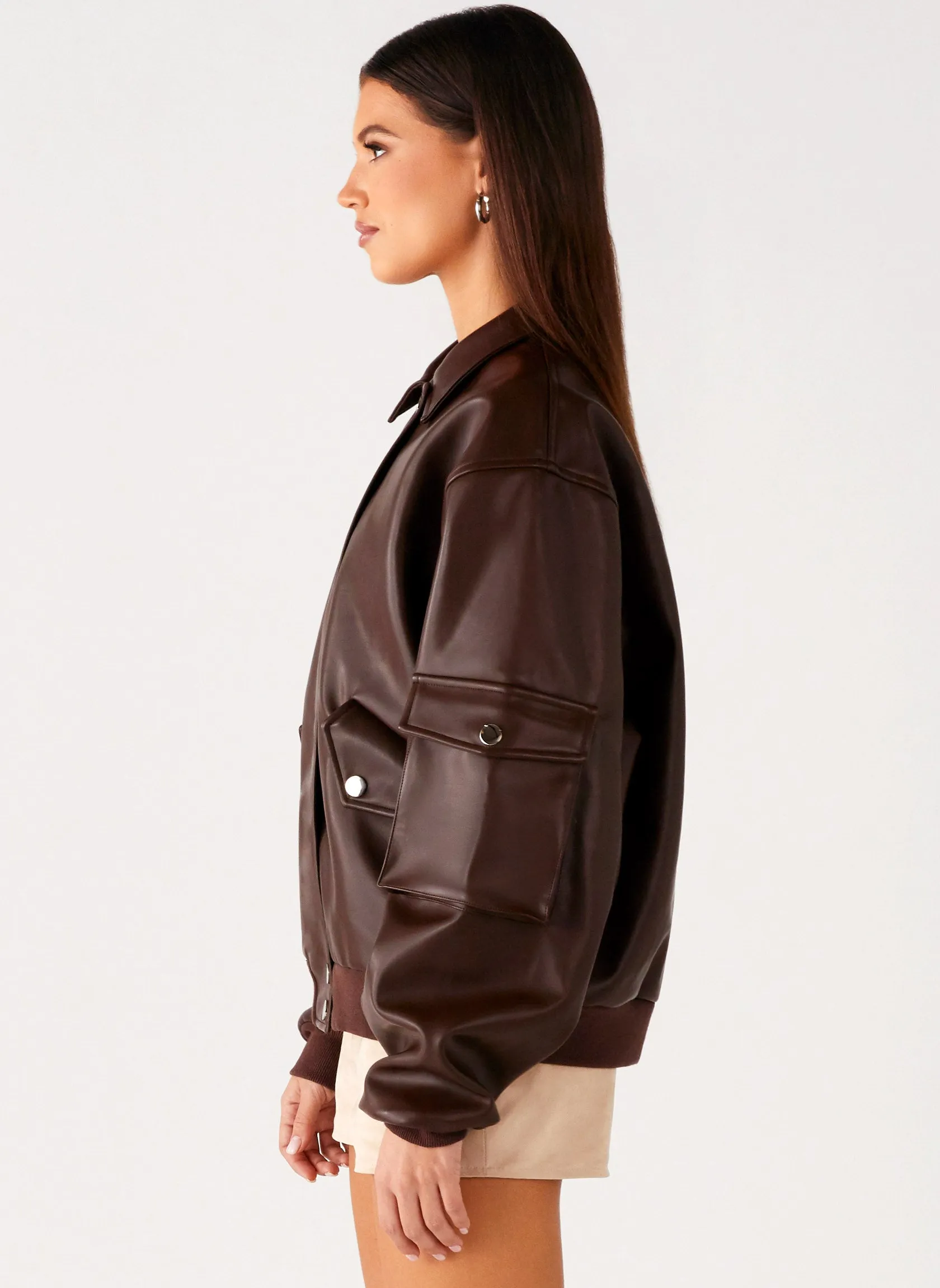 Travel Light Indara Bomber Jacket - Chocolate