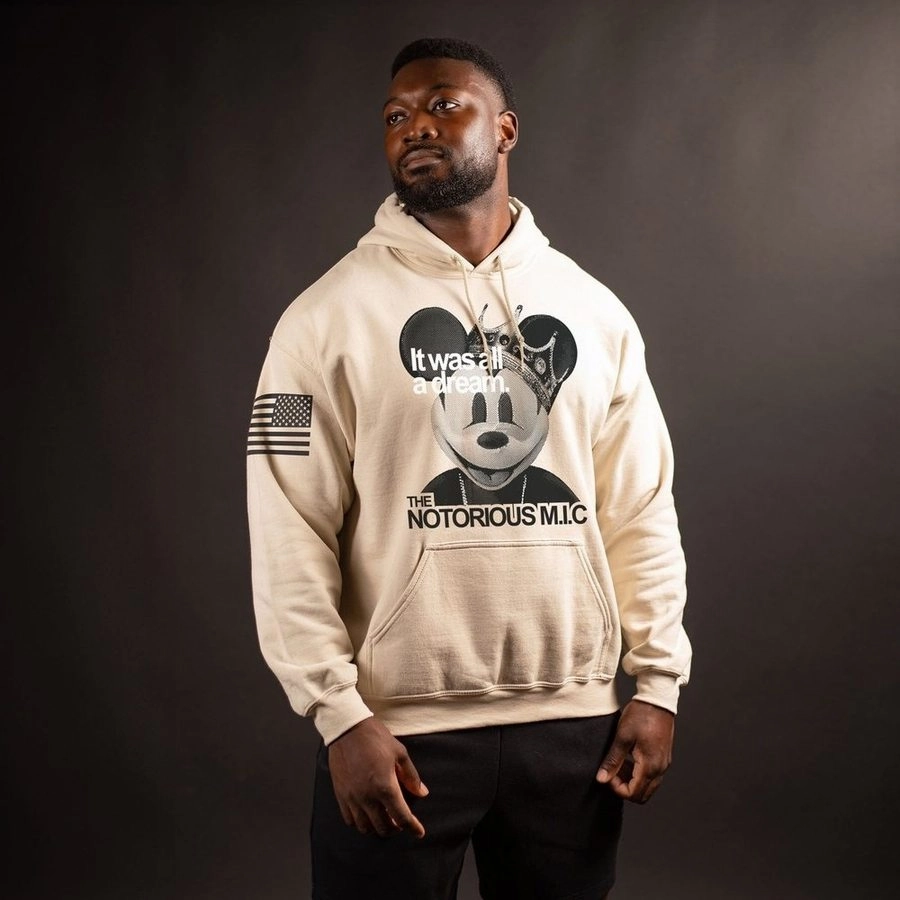 Notorious M.I.C. Hoodie - Sand Satin Finish