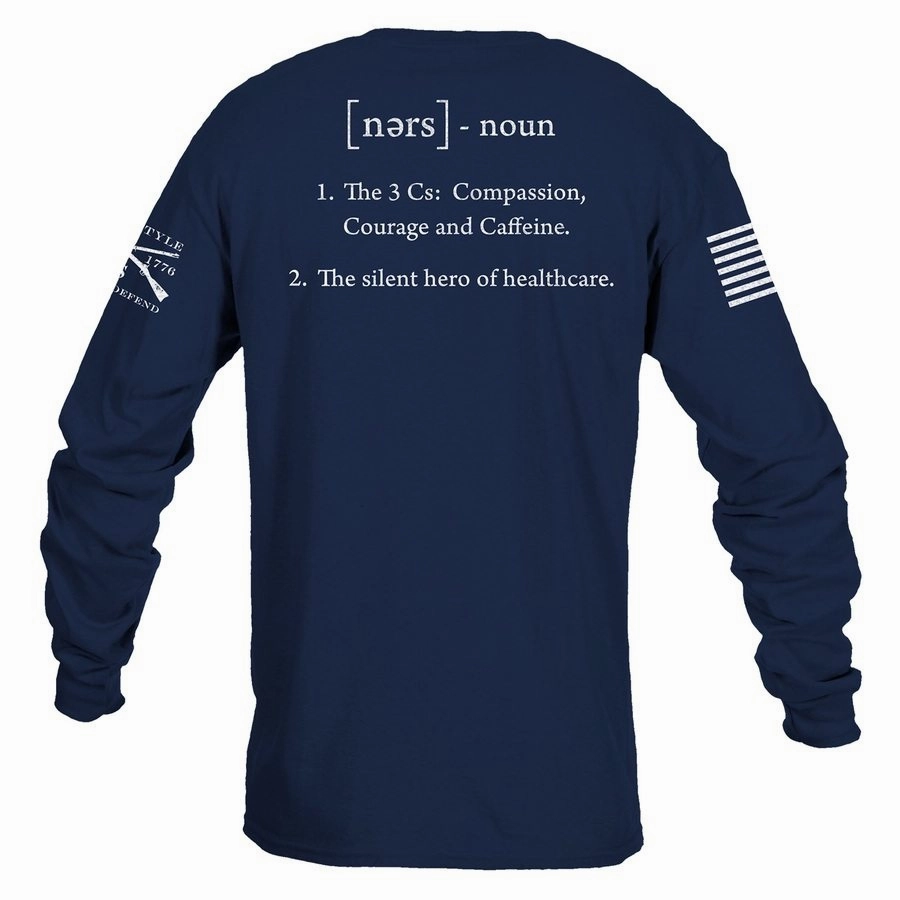 Perfume Nurse Defined Long Sleeve - Navy