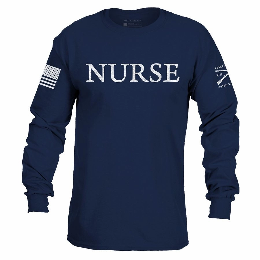 Nurse Defined Long Sleeve - Navy Inland city