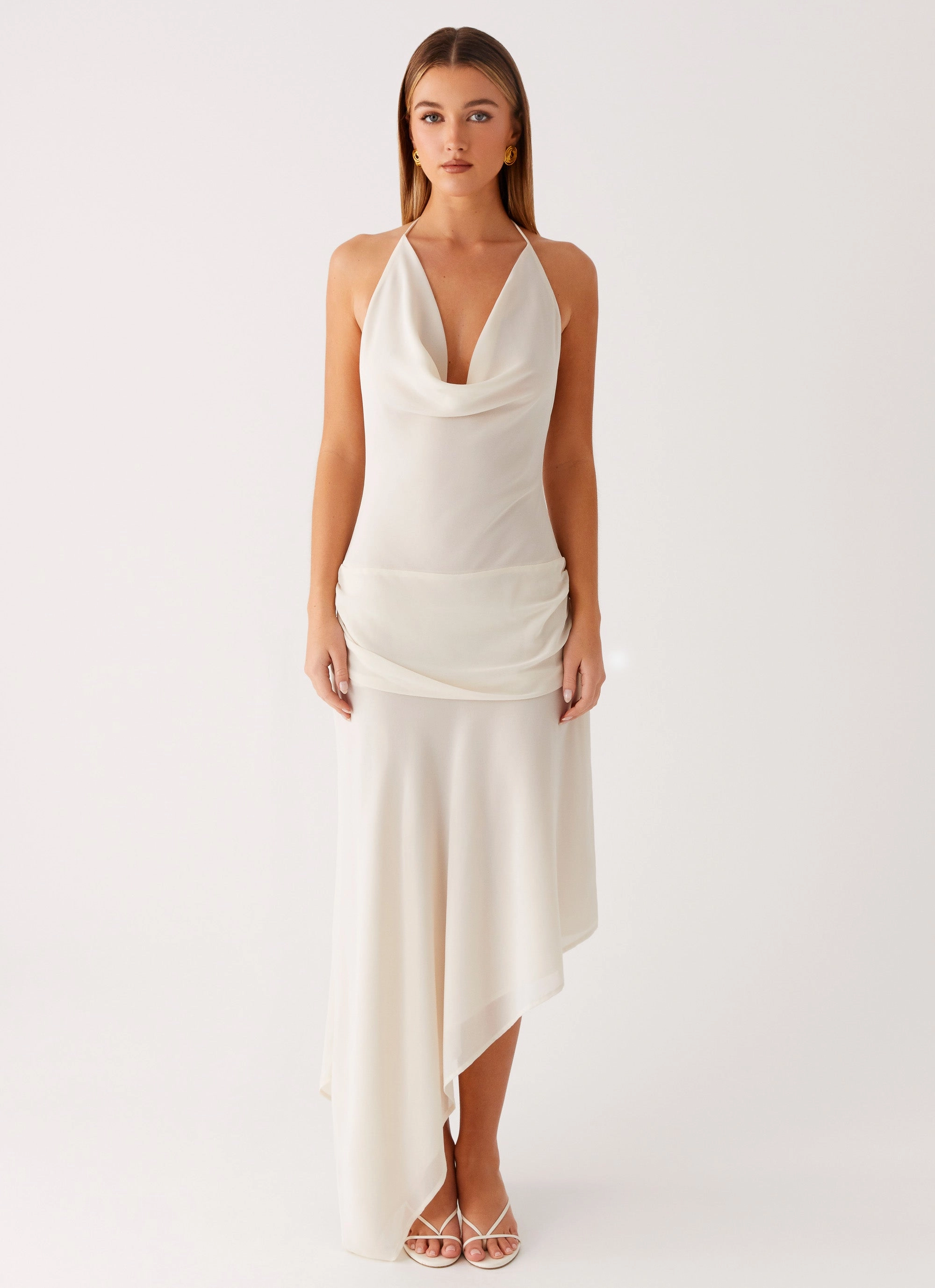 Nyra Midi Dress - Cream QuickReleaseClasp Fall Inspired