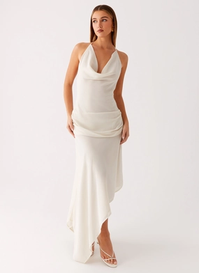 Nyra Midi Dress - Cream Chill Design