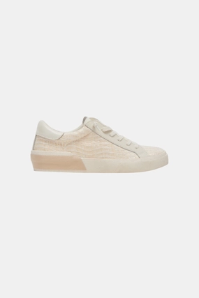Adjustable Dolce Vita Zina Sneakers in Bone Raffia