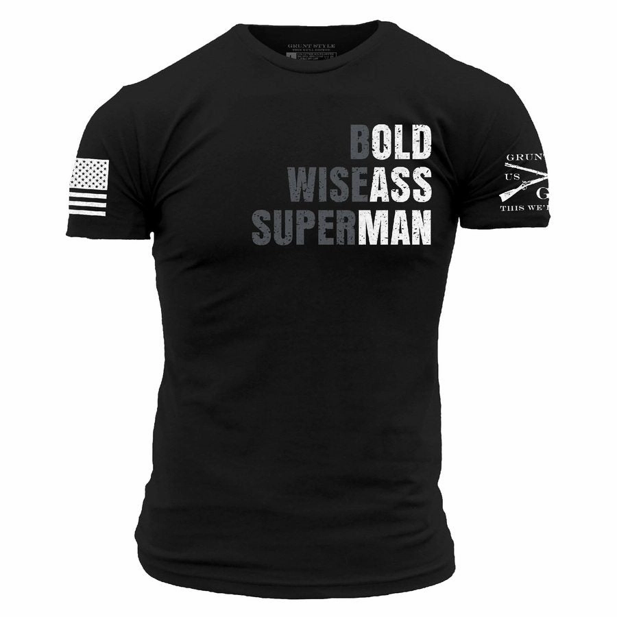 Old Man T-Shirt - Black Relax Style Trend Flattering Shape