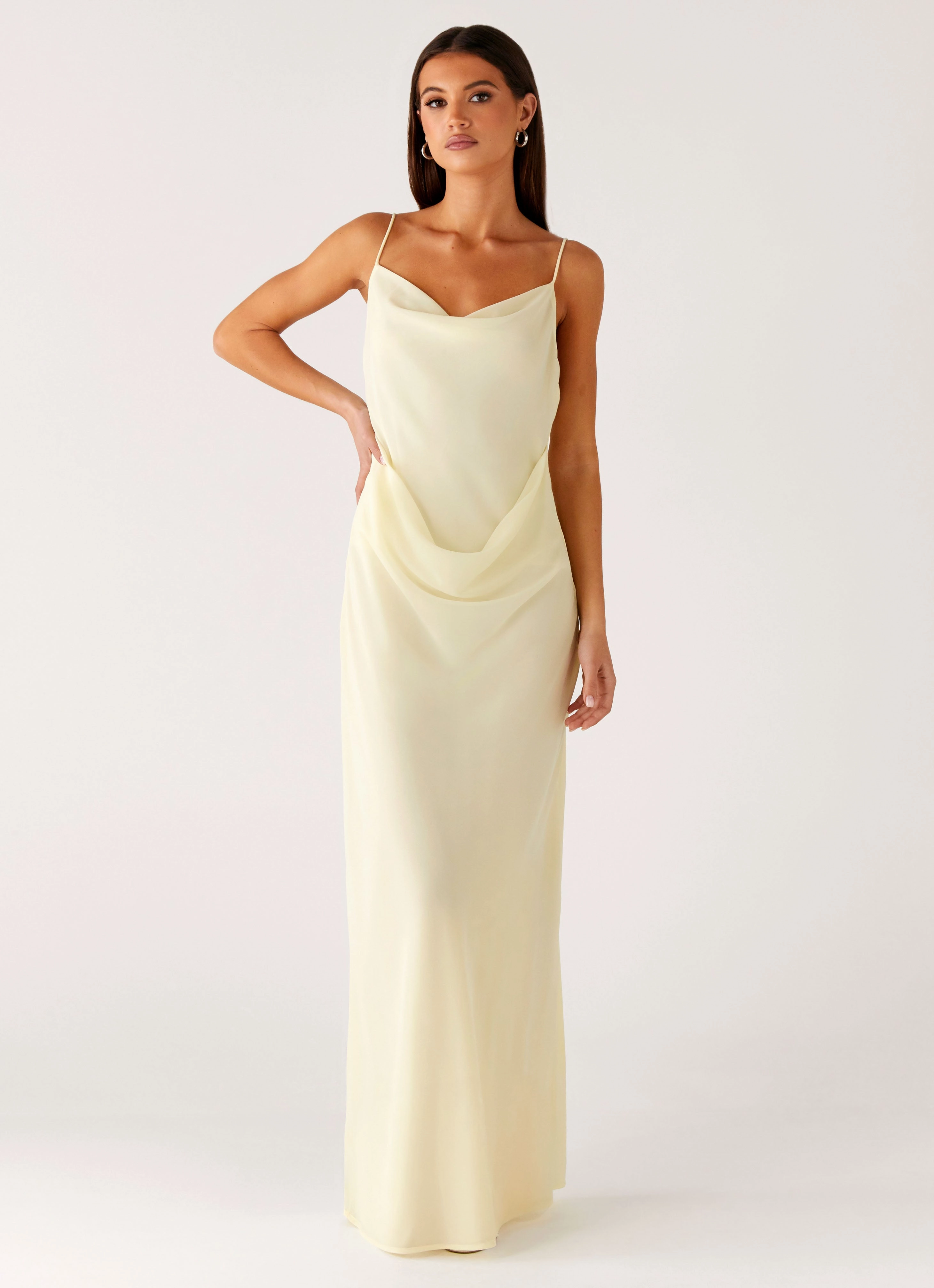 Social Ease Oliana Maxi Dress - Yellow