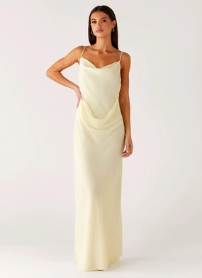 Social Ease Oliana Maxi Dress - Yellow