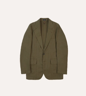 Sophisticated Style Olive Antique Linen Games Blazer Mk. I