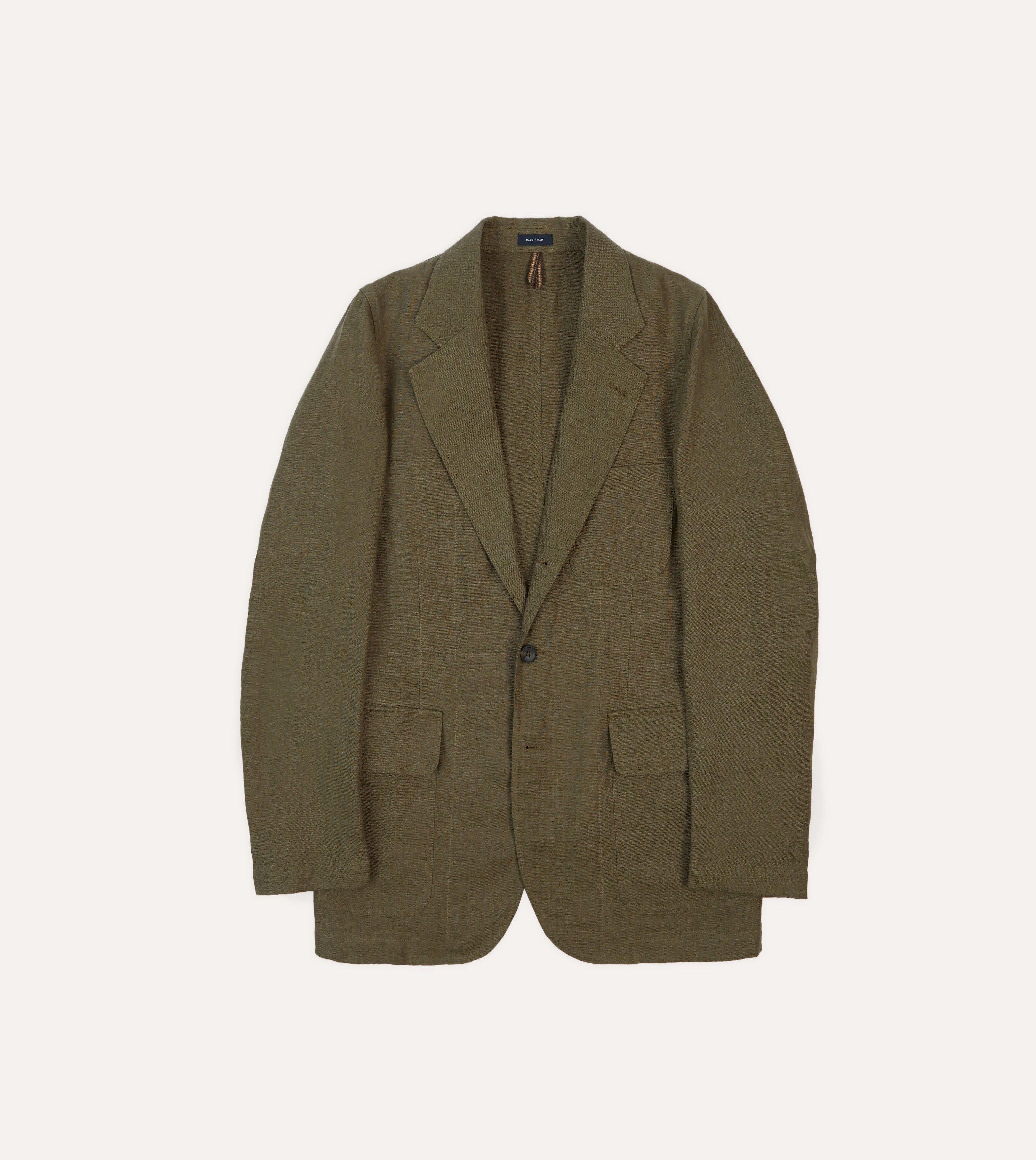 Sophisticated Style Olive Antique Linen Games Blazer Mk. I