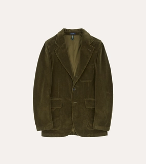 Olive Cotton Corduroy Games Blazer Mk. I Perfect Layer Eco Friendly Material