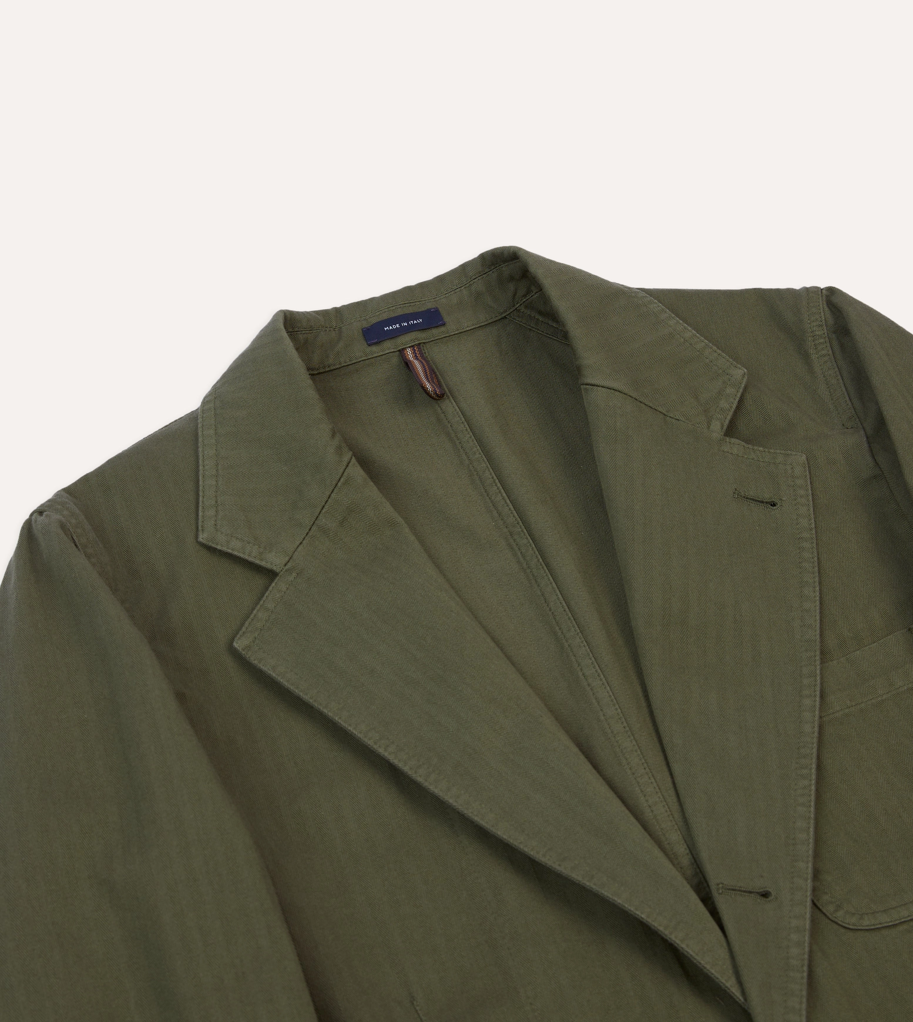 Tailored Wear Olive Herringbone Cotton Games Blazer Mk. I