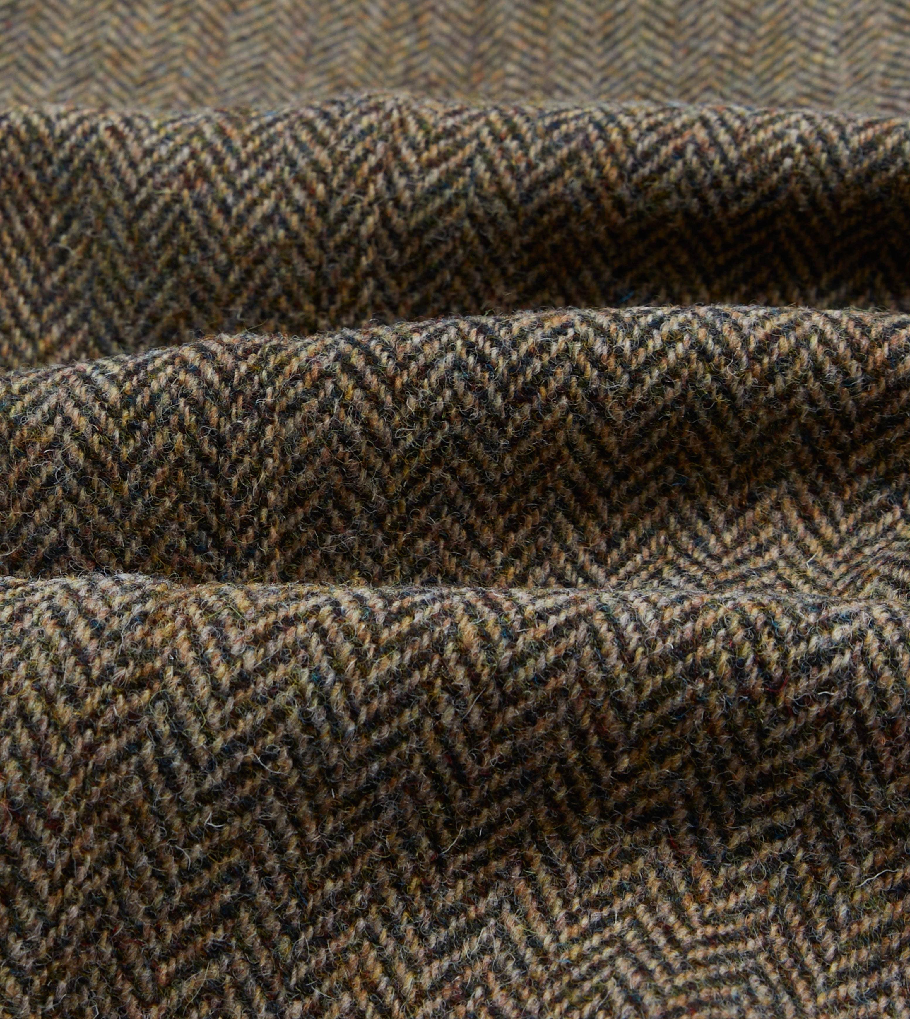 Business Layers Sleek and Comfortable Olive Herringbone Harris Tweed Games Blazer Mk. VII