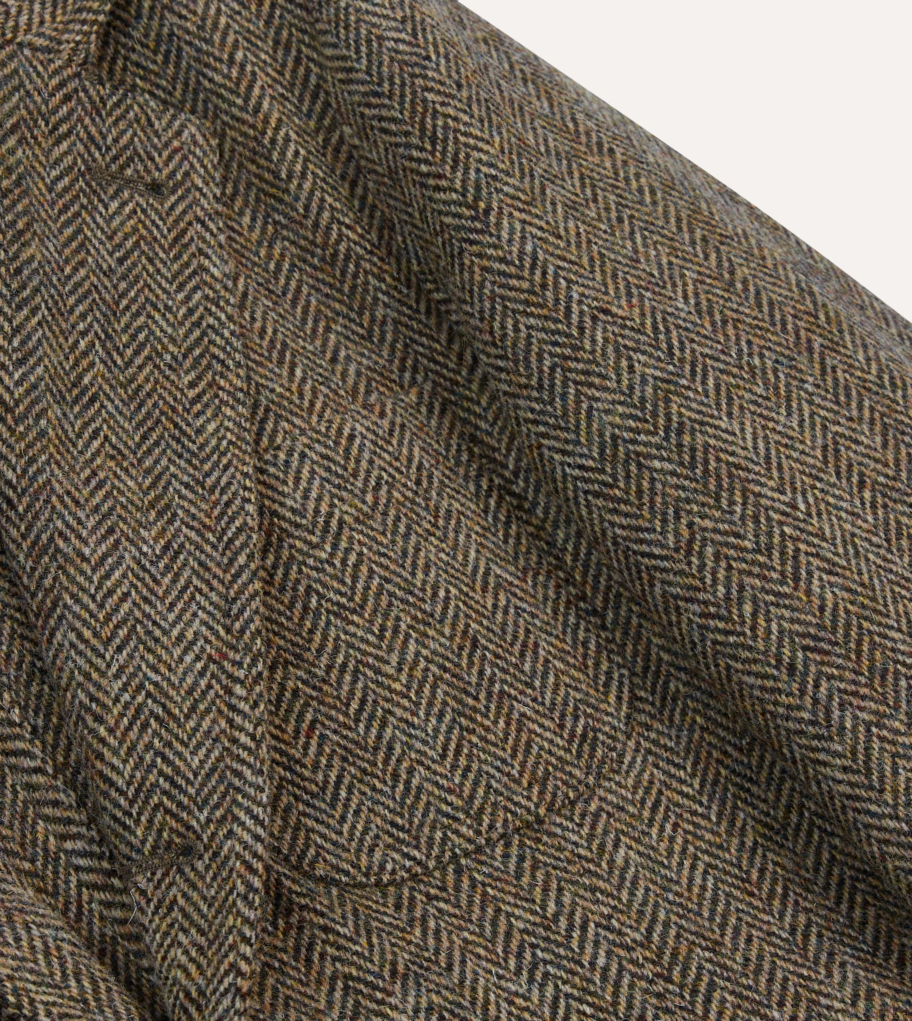 Convertible Cuff Mechanism Professional Attire Olive Herringbone Harris Tweed Games Blazer Mk. VII