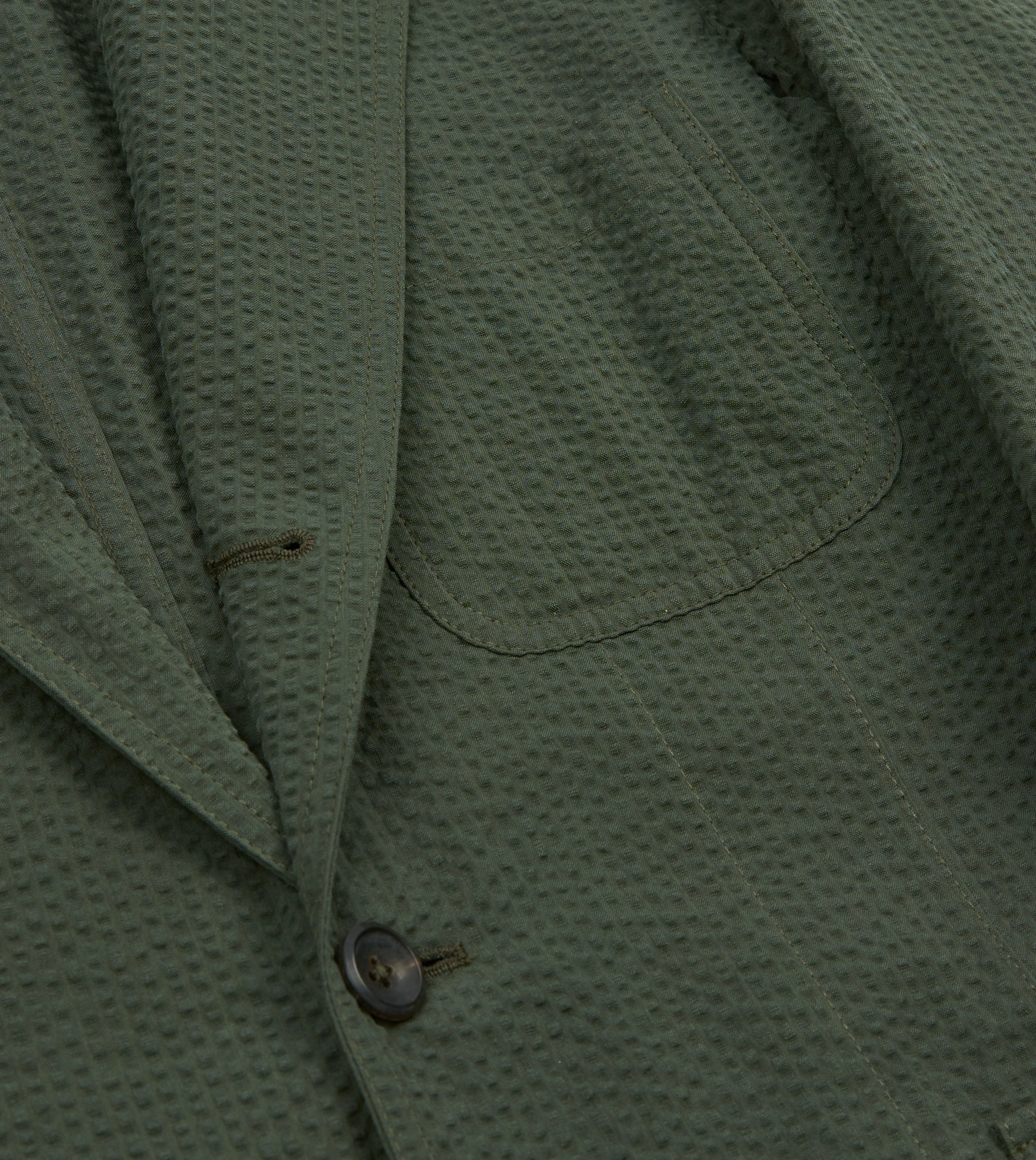 Comfortable Fit Wear Olive Seersucker Games Blazer Mk. I