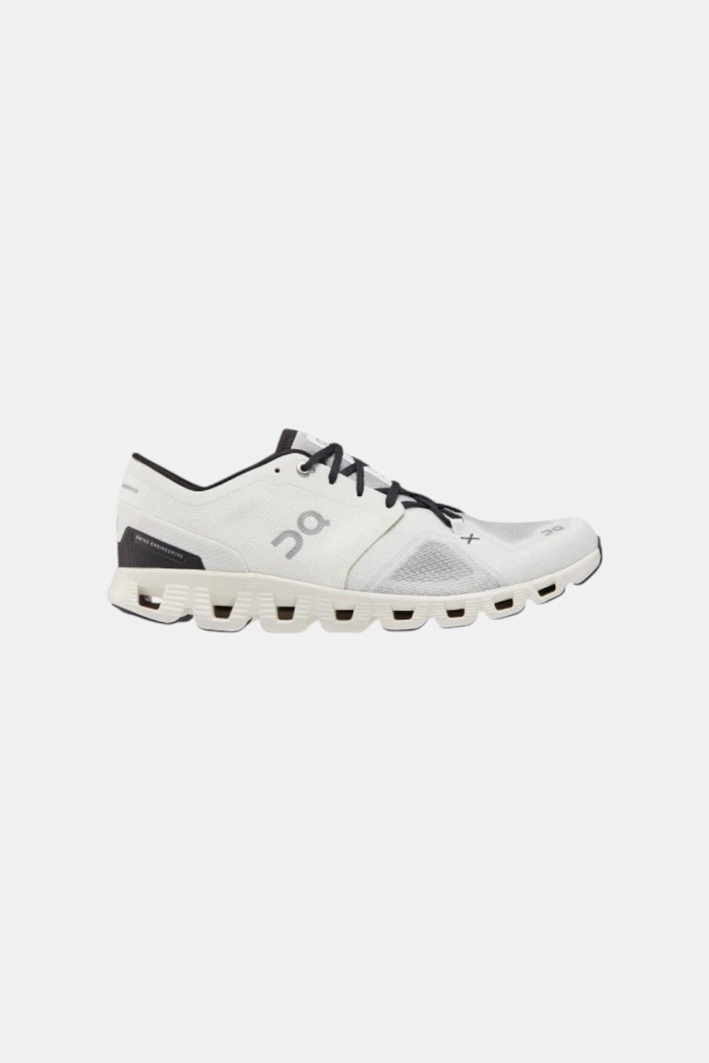 Soft Finish functionality ON Running Men's Cloud X3 in Ivory/Black