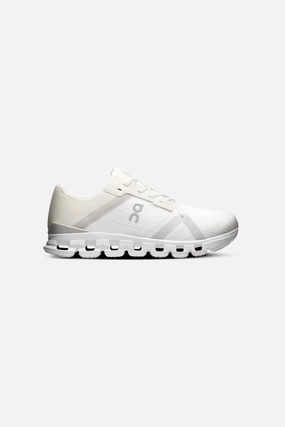 On Running Women's Cloud X 4 AD in White/Wolf Cushioned Sole Adaptive piece