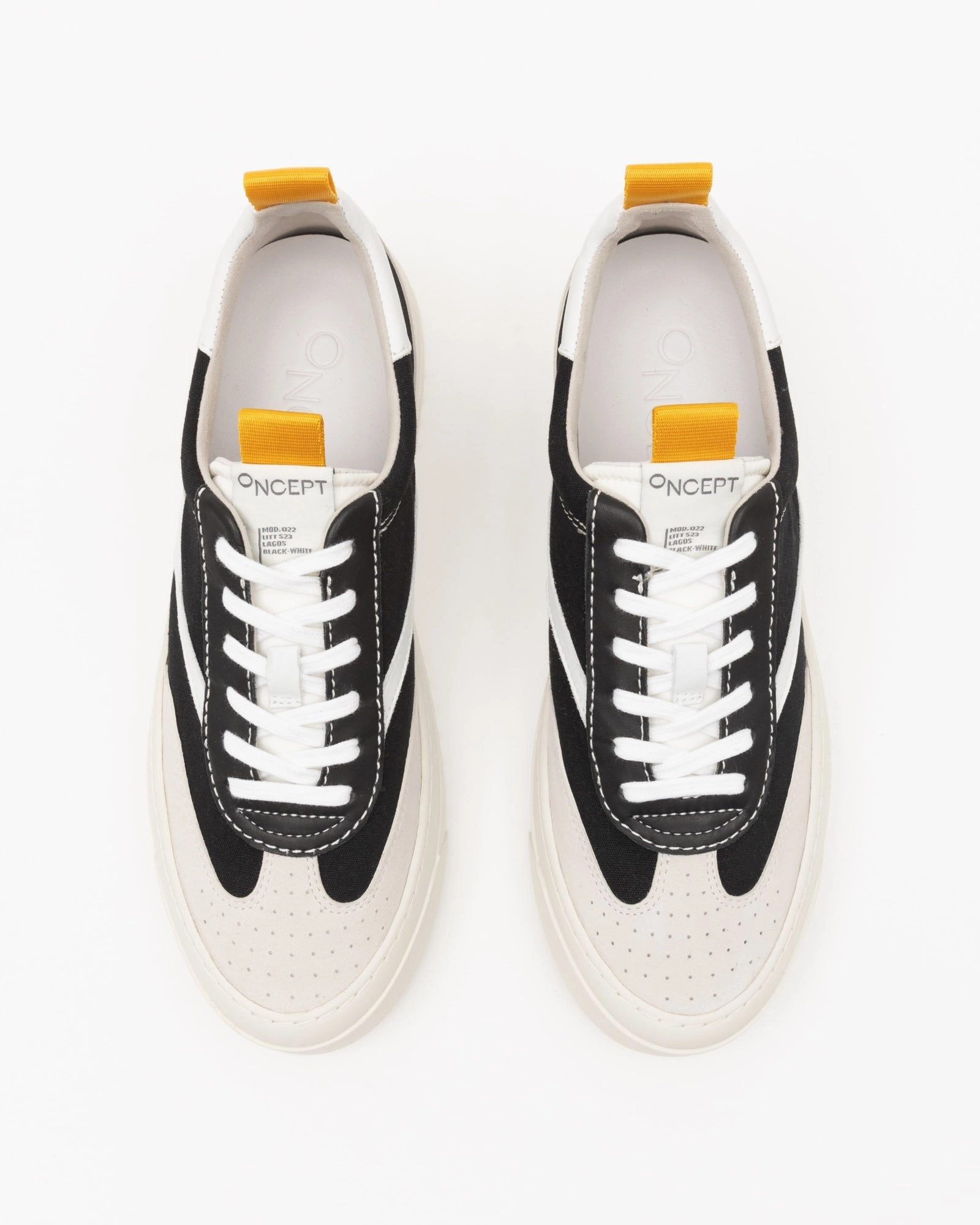 Oncept Lagos in Black White Classic Performance