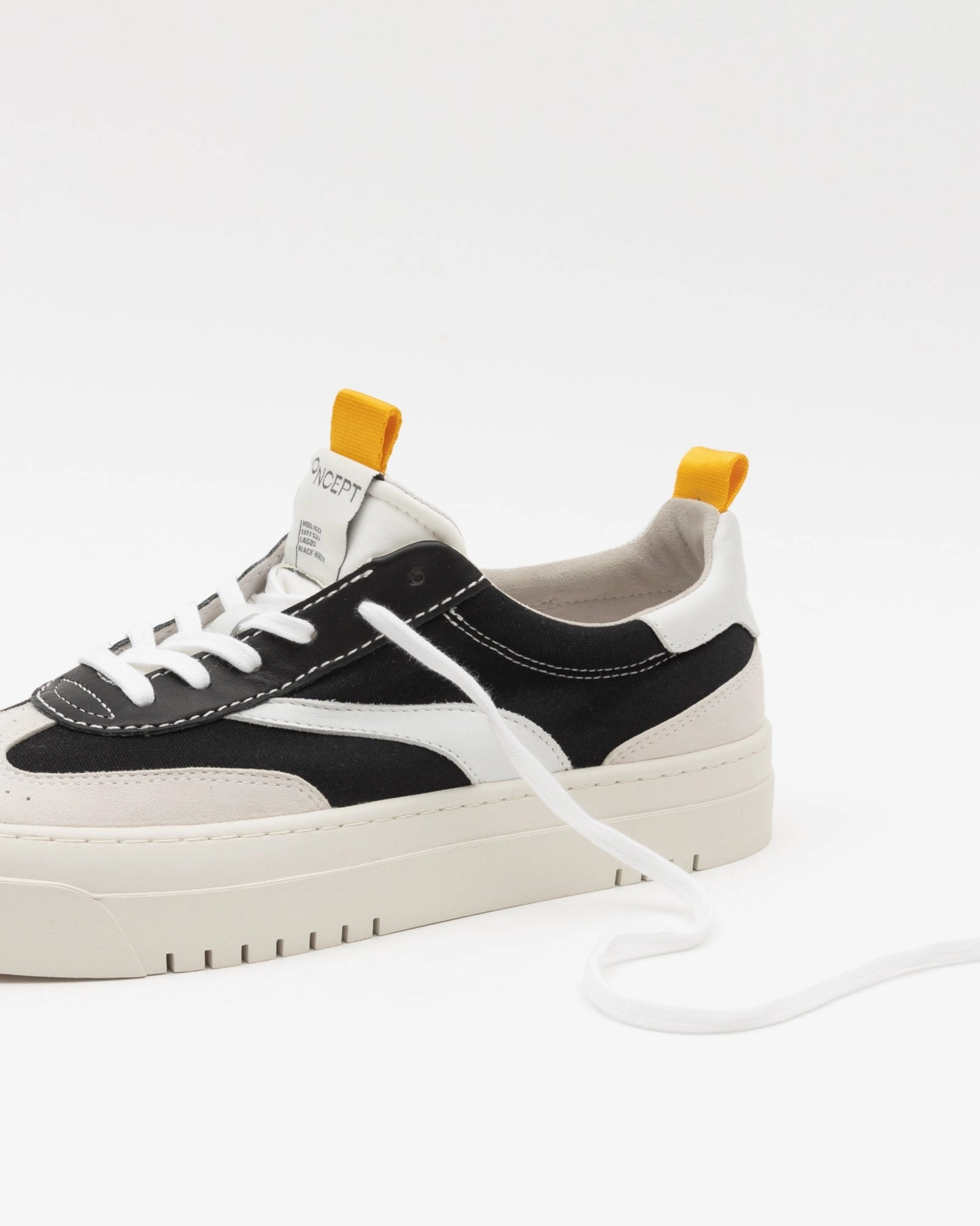 Oncept Lagos in Black White Calm Fit Anti Slip Outsole