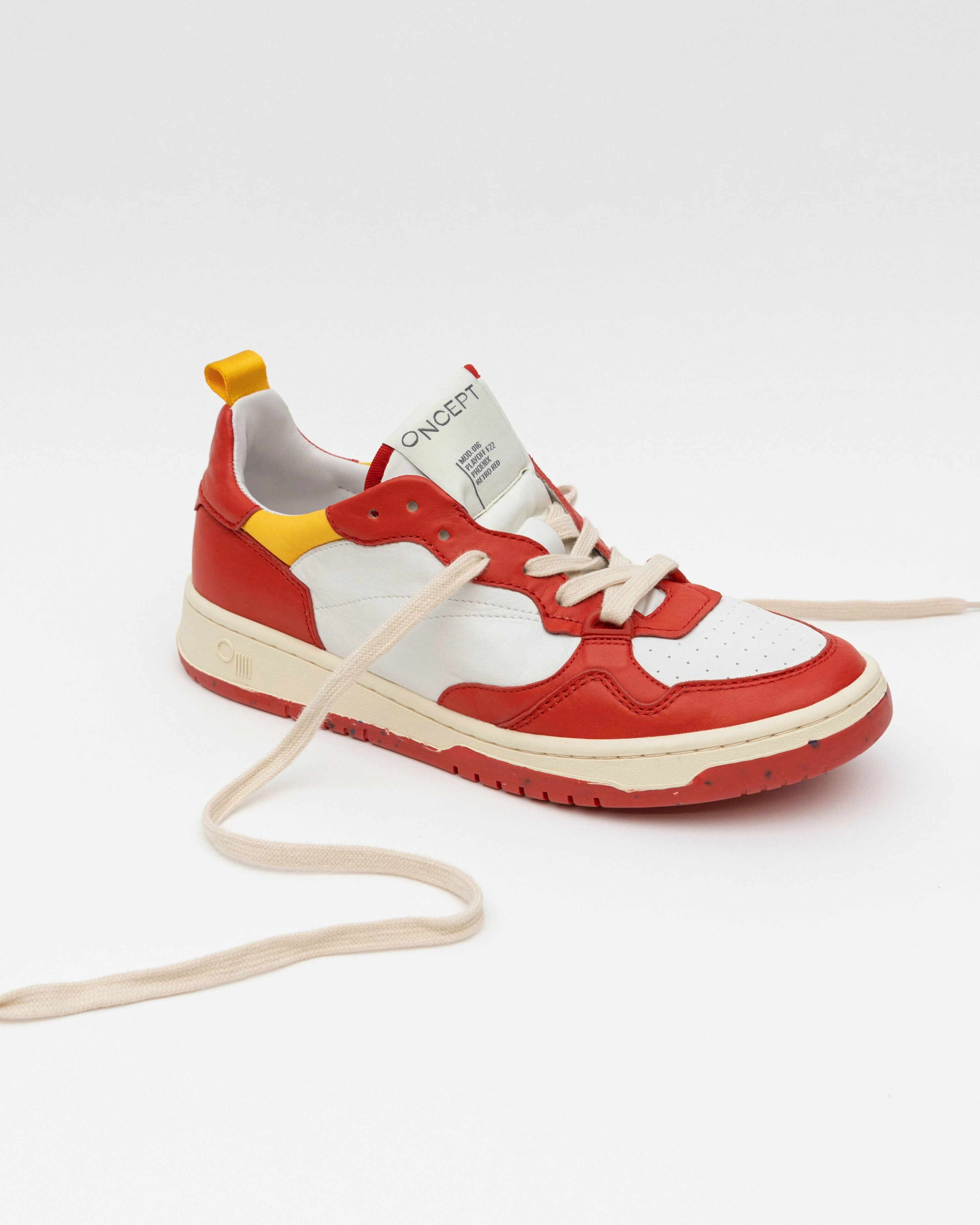 Oncept Phoenix Sneakers in Retro Red Abrasion Guard