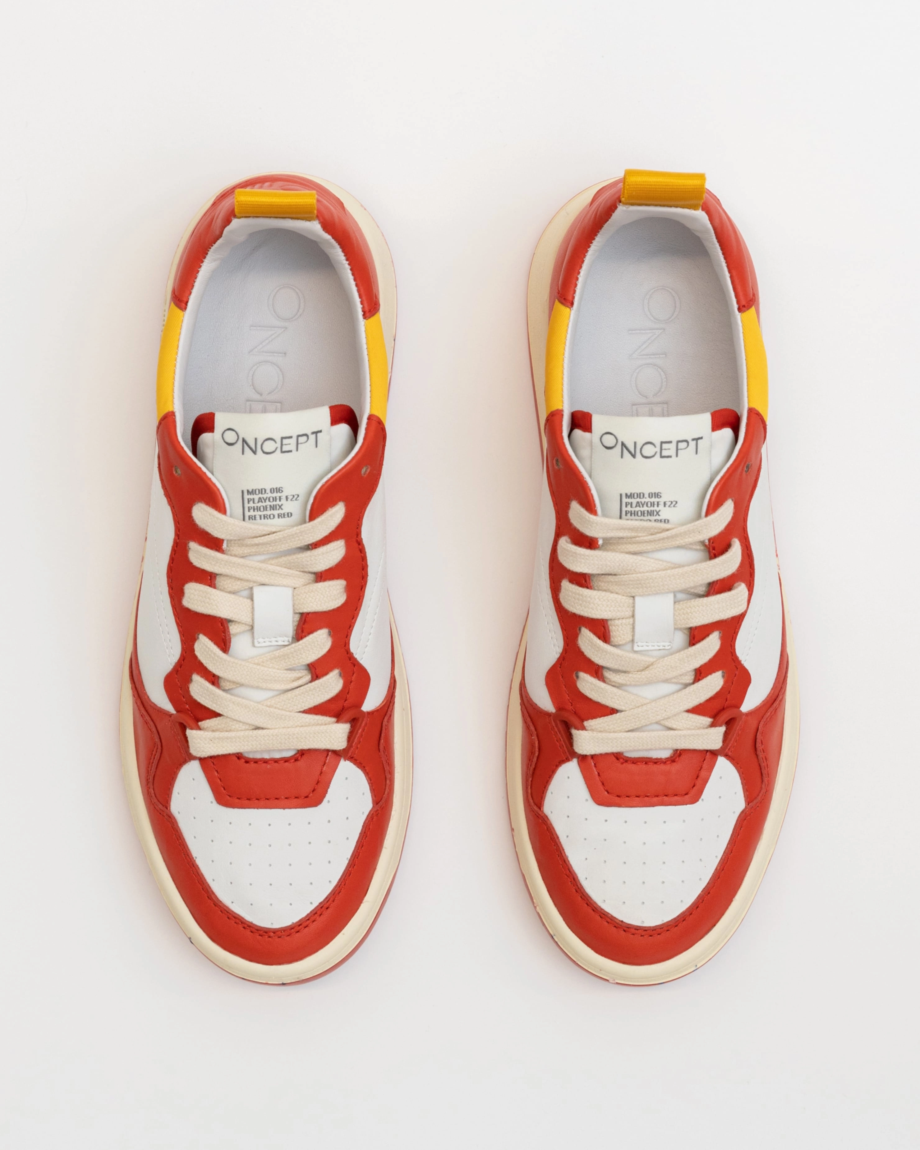 Breathable Insole Cover Easy on Oncept Phoenix Sneakers in Retro Red