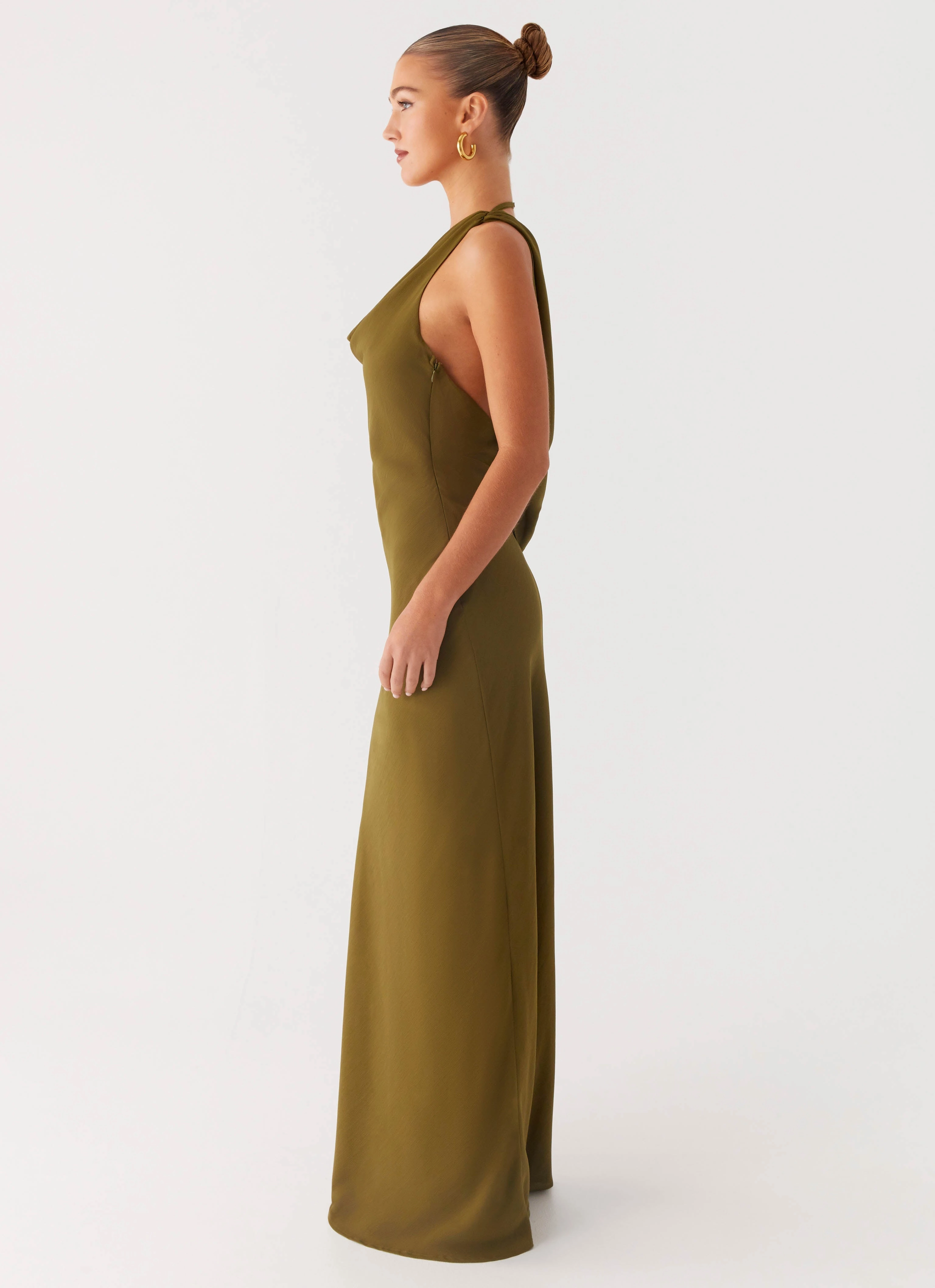 Inner Smile Opal Glow Maxi Dress - Khaki