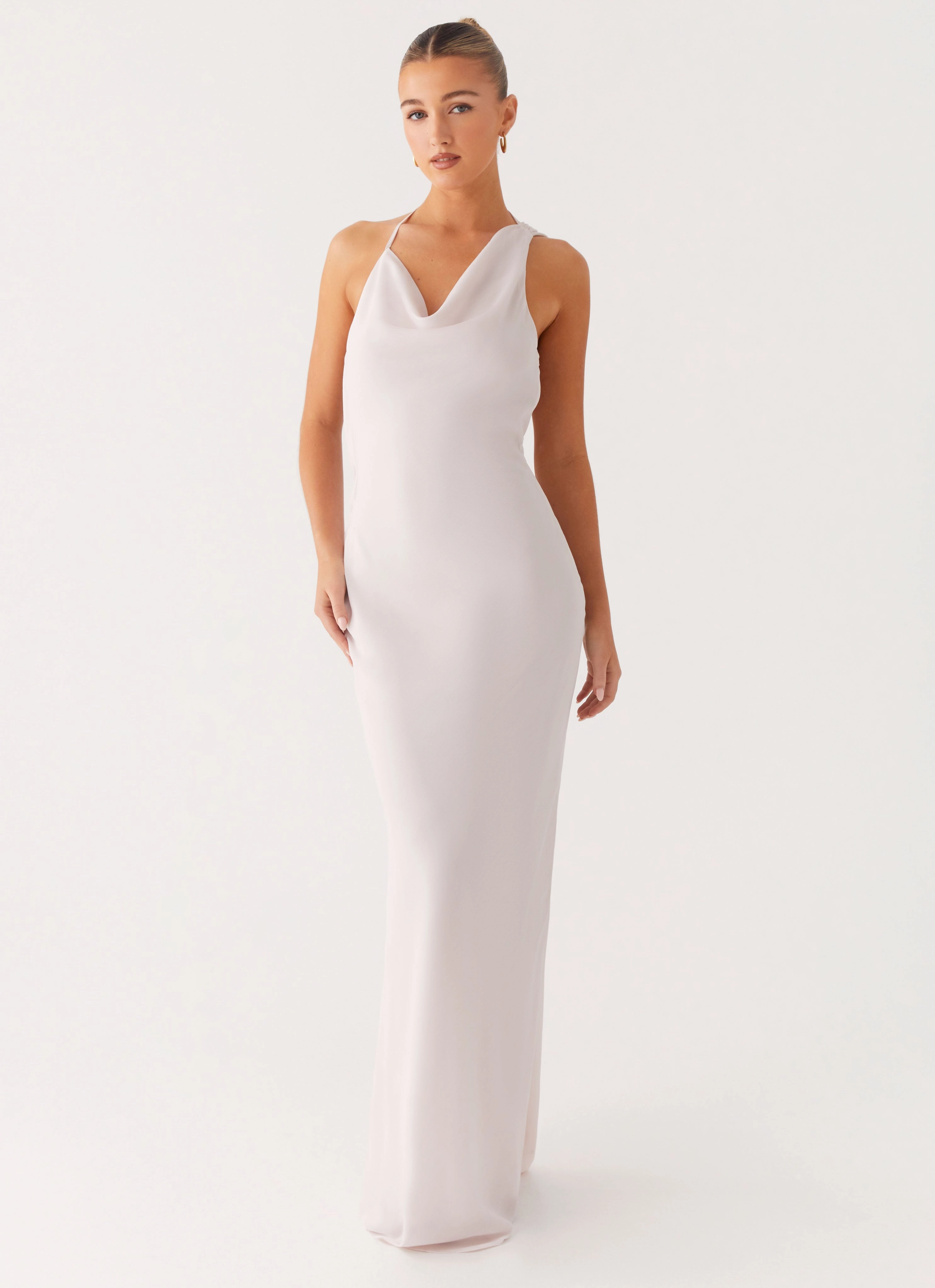Artistic Vibe Neutral palette Opal Glow Maxi Dress - Off White