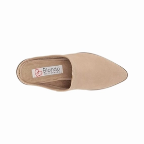 Toe Box Room Anti scratch Women's Nicole Suede Mule In Sand Suede