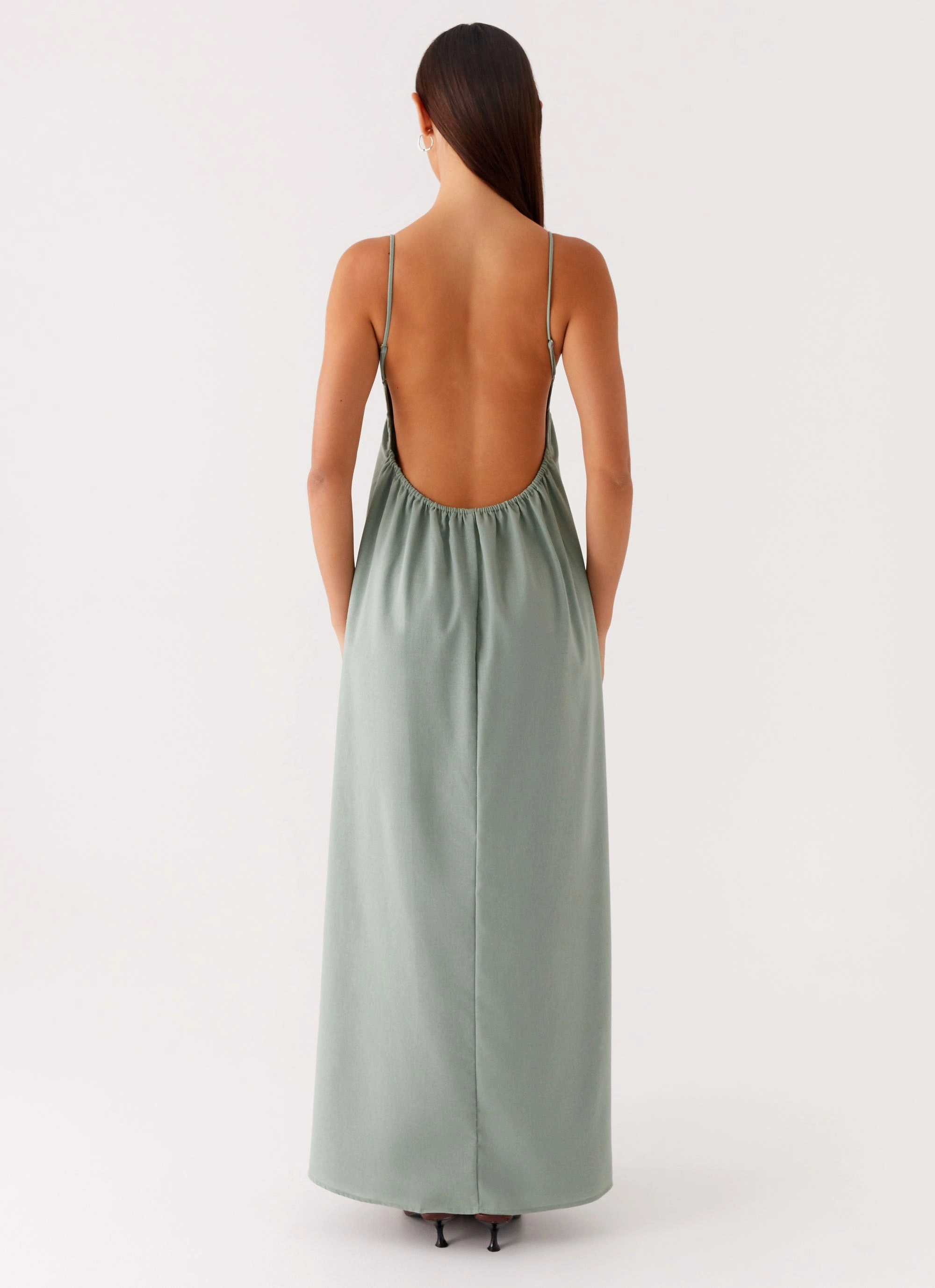 Pleat Breeze Greer Maxi Dress - Sage