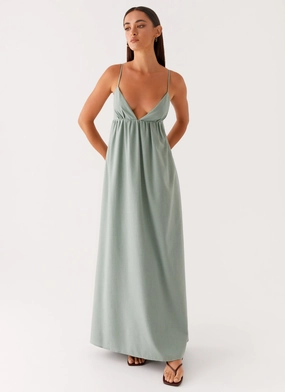 sweet moment Smooth Curve Greer Maxi Dress - Sage