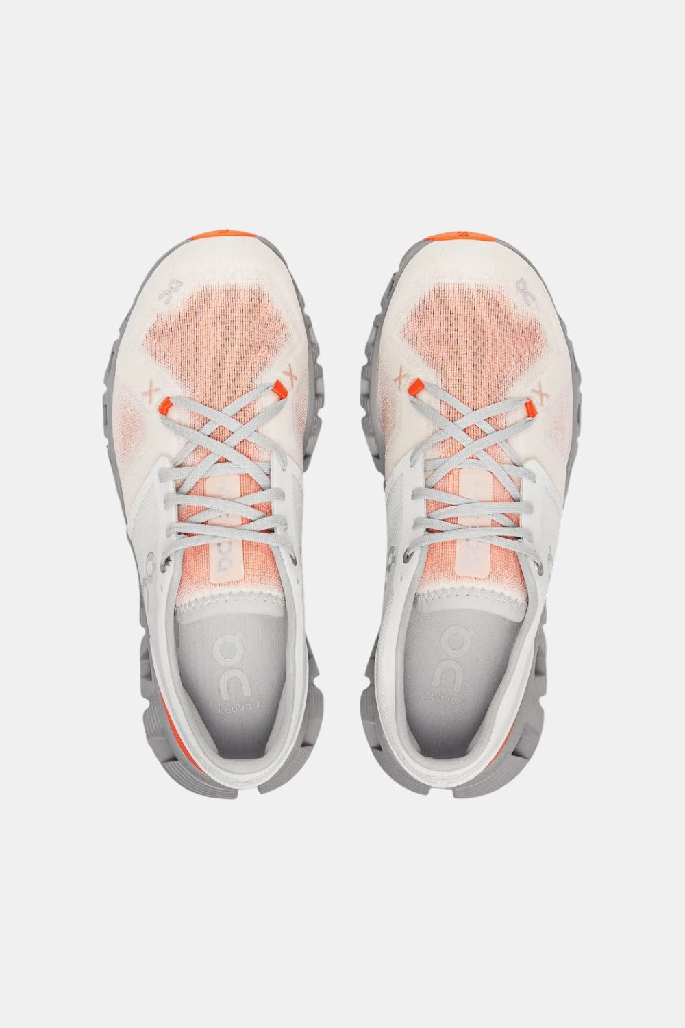 On Running Women's Cloud X 3 in Ivory/Alloy Fashion Base sports performance