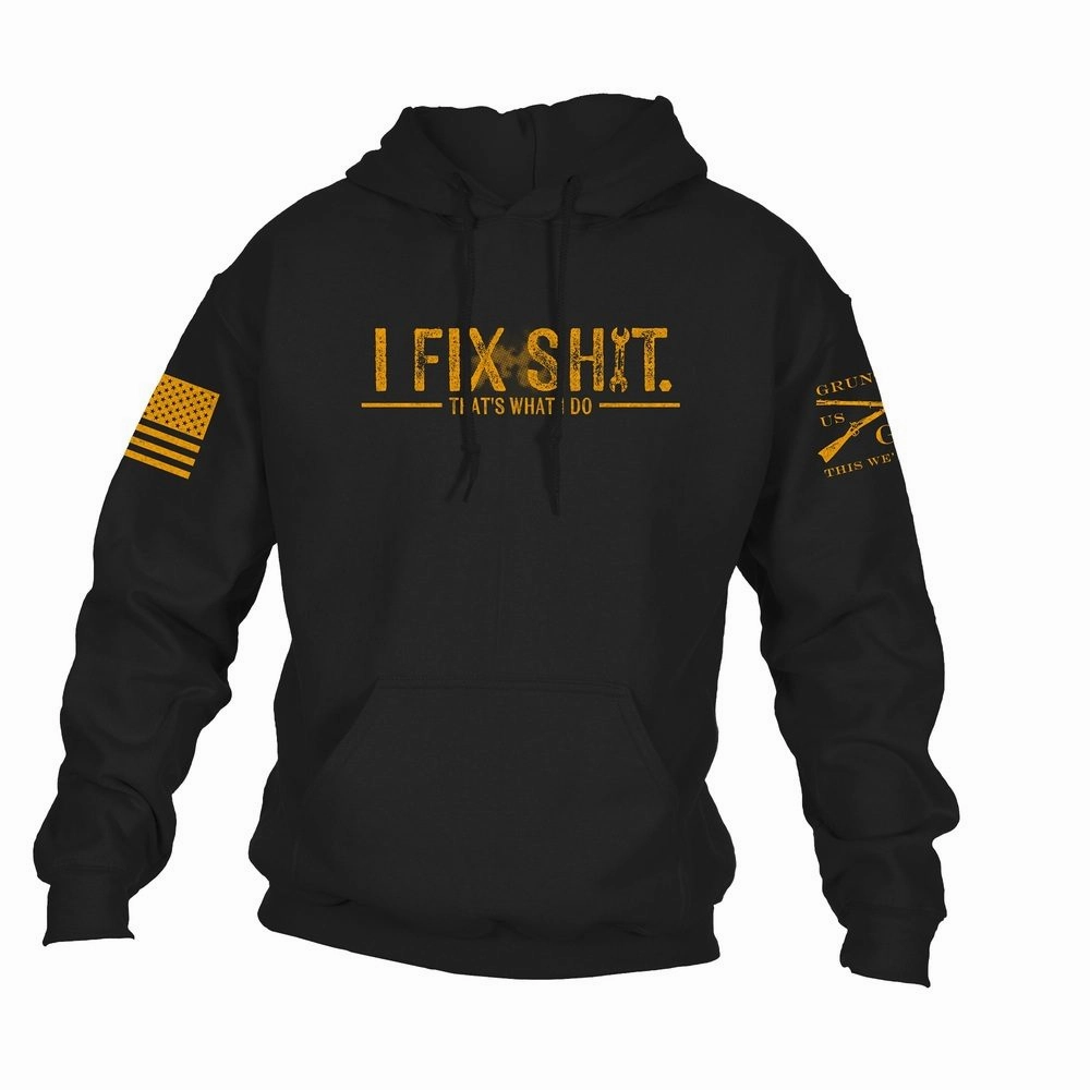 Light Fit Wear I Fix Sh*t Hoodie - Black