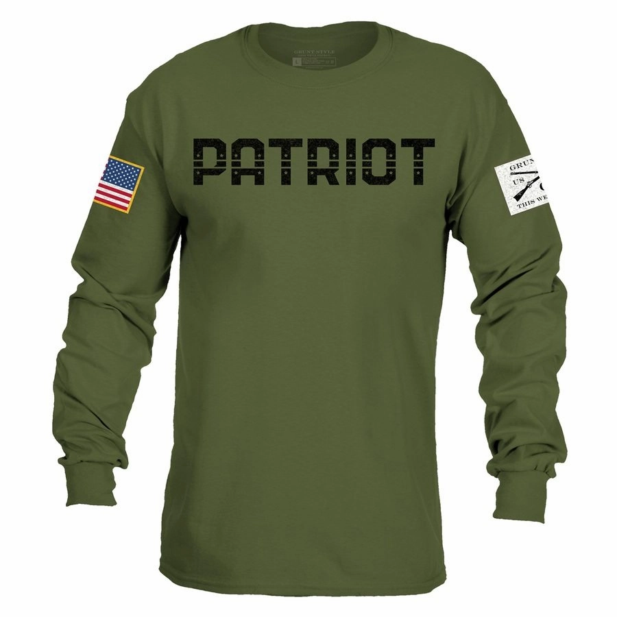 quick - drying Men's Patriot Long Sleeve - Military Green