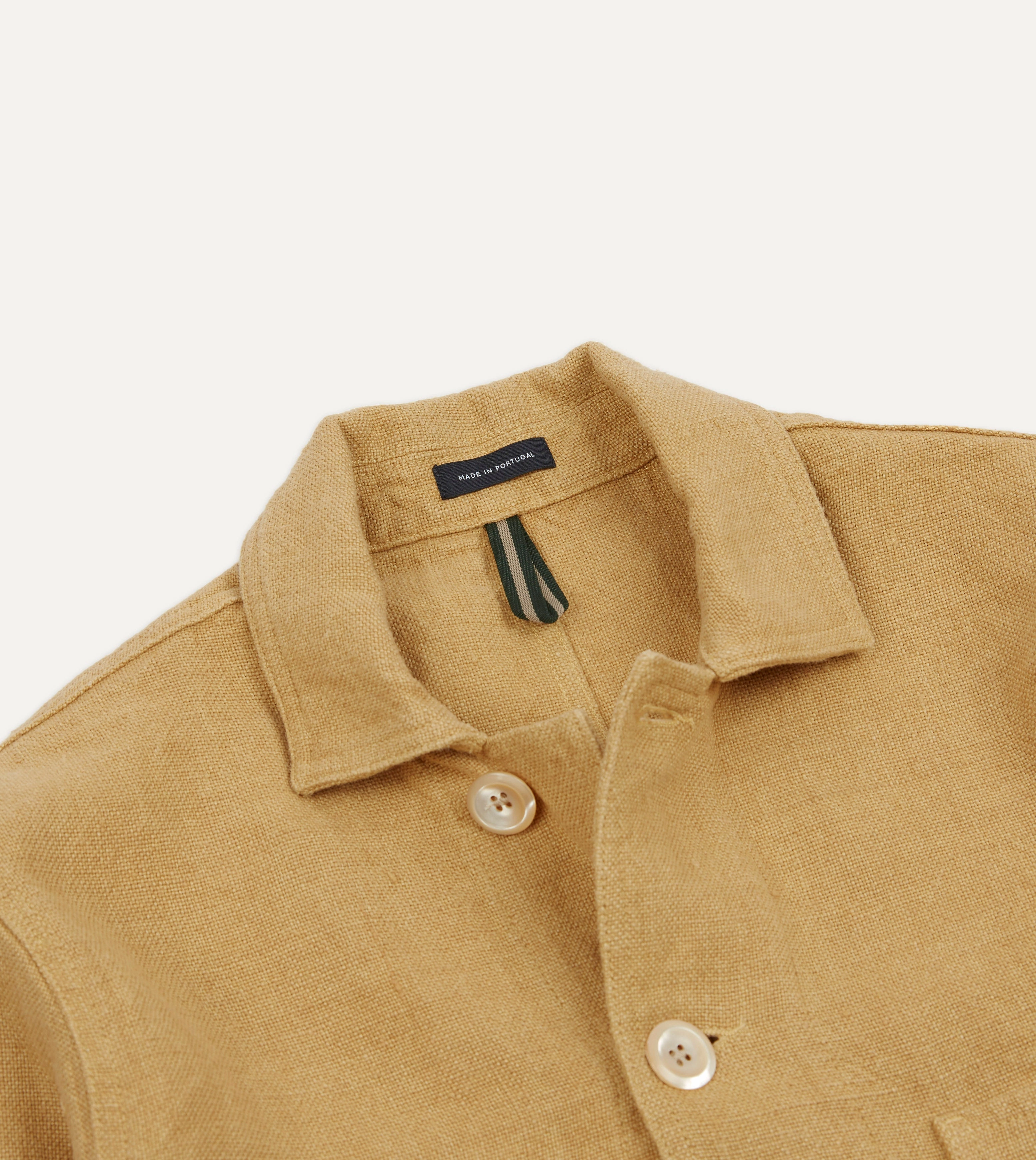 Sand Linen Five-Pocket Chore Jacket Cold Trails