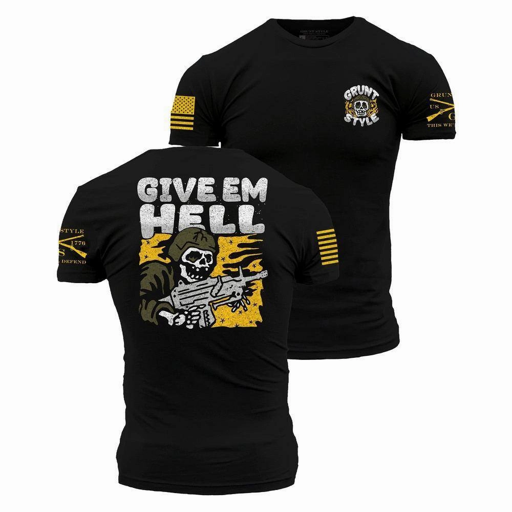 Packin' Heat T-Shirt - Black Smart Casual Holiday Outfit Style