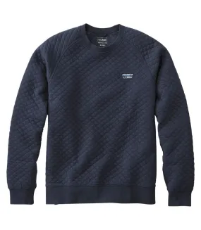 gender-neutral Bean's Quilted Crewneck Men's Regular