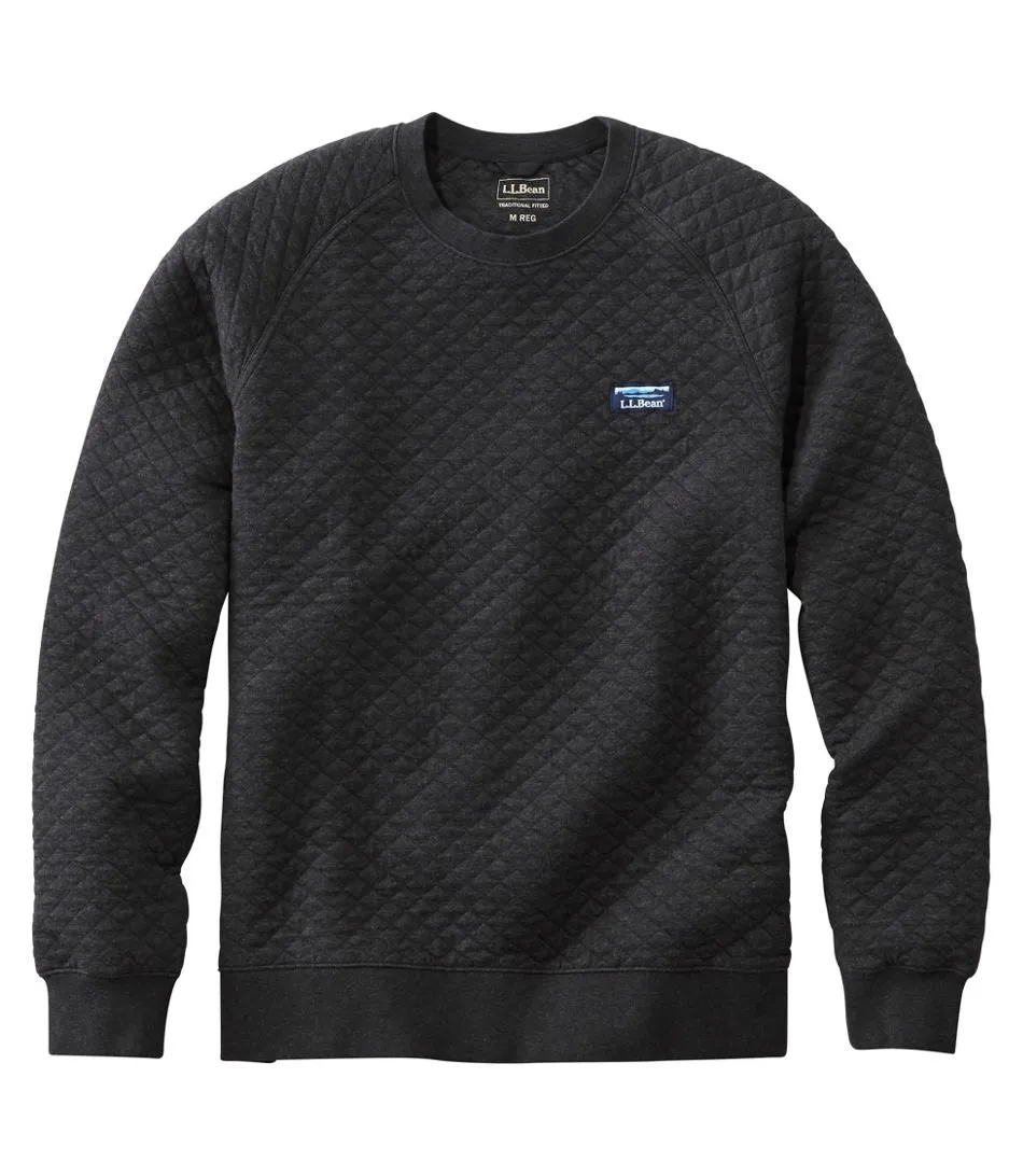 Bean's Quilted Crewneck Men's Regular Fitted Shape