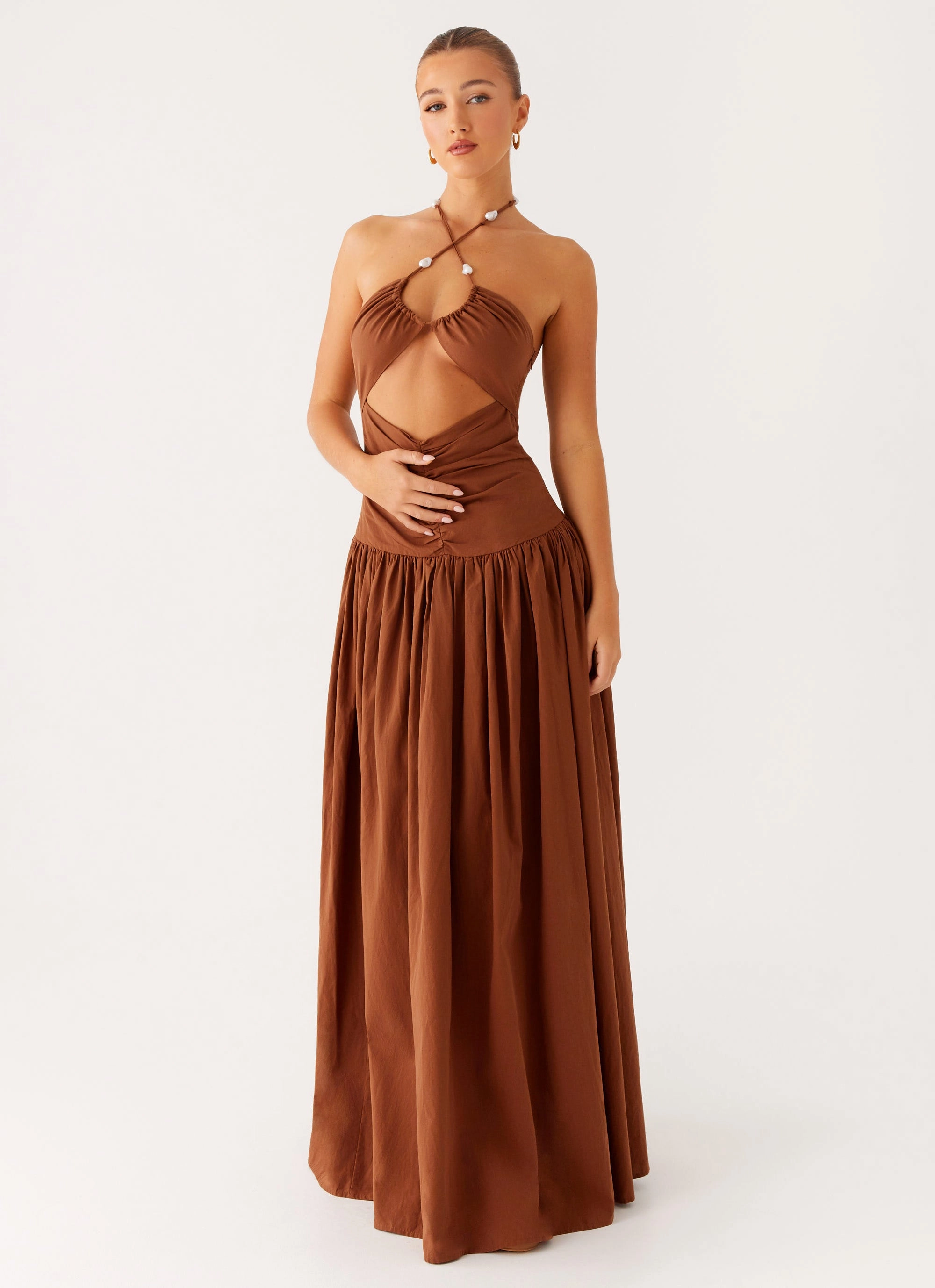 Classic Fit Paltrow Maxi Dress - Chocolate