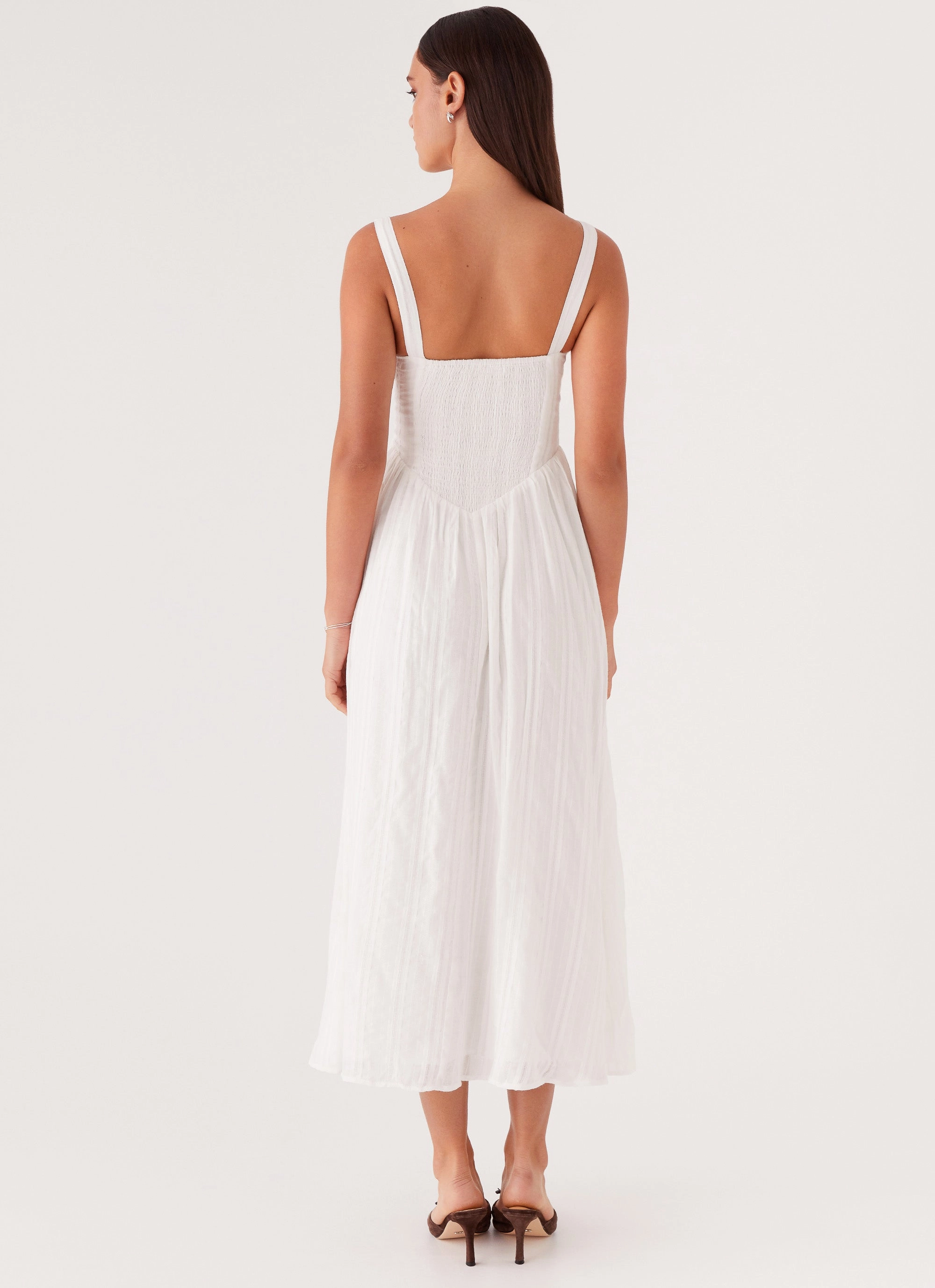 Night Ready Pascuelle Midi Dress - White