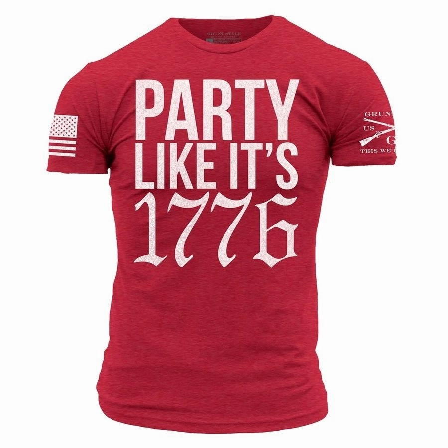 Party Like It 1776 T-Shirt - Red Perfect Style