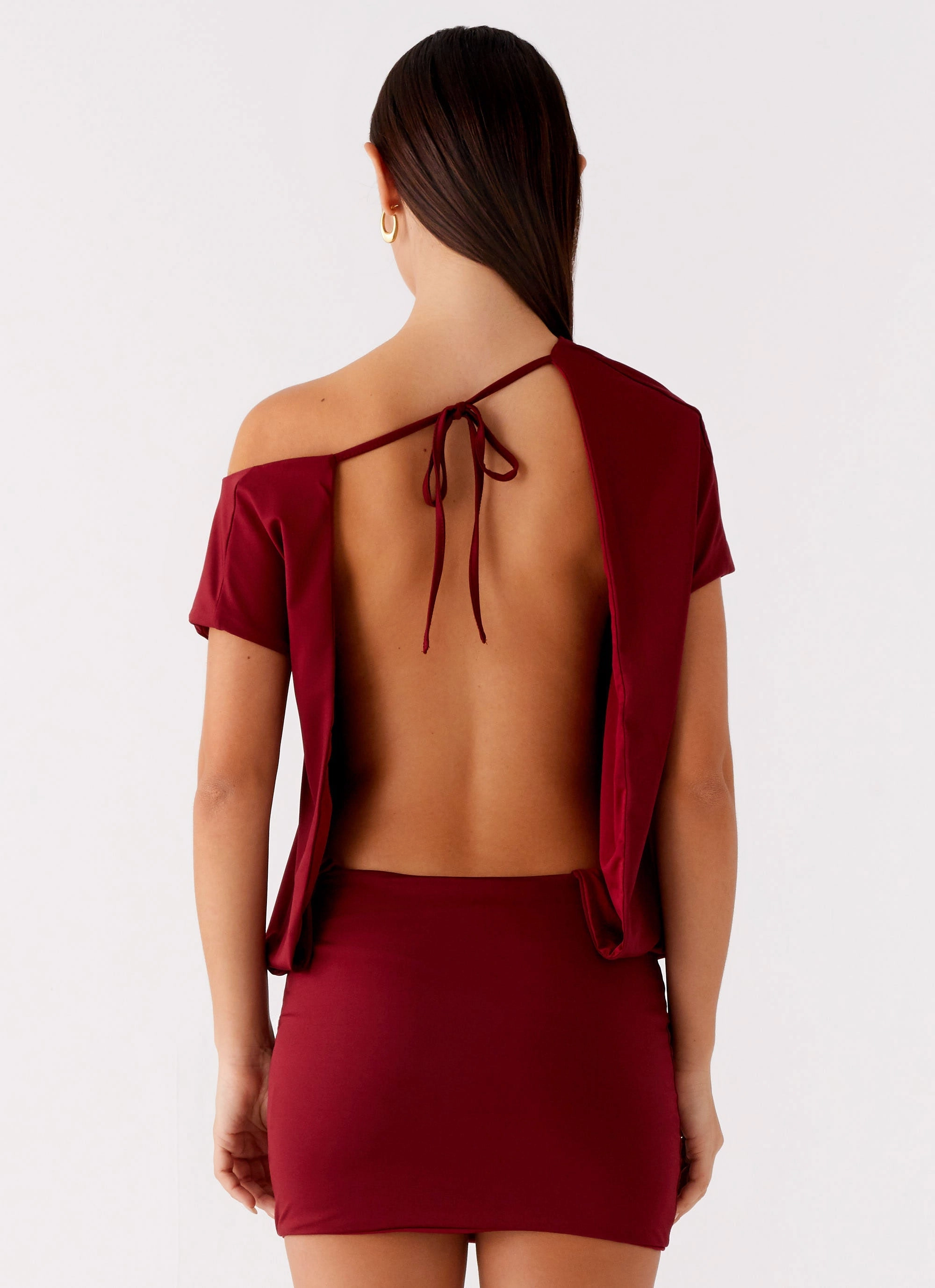 Travel piece Paulie Mini Dress - Maroon