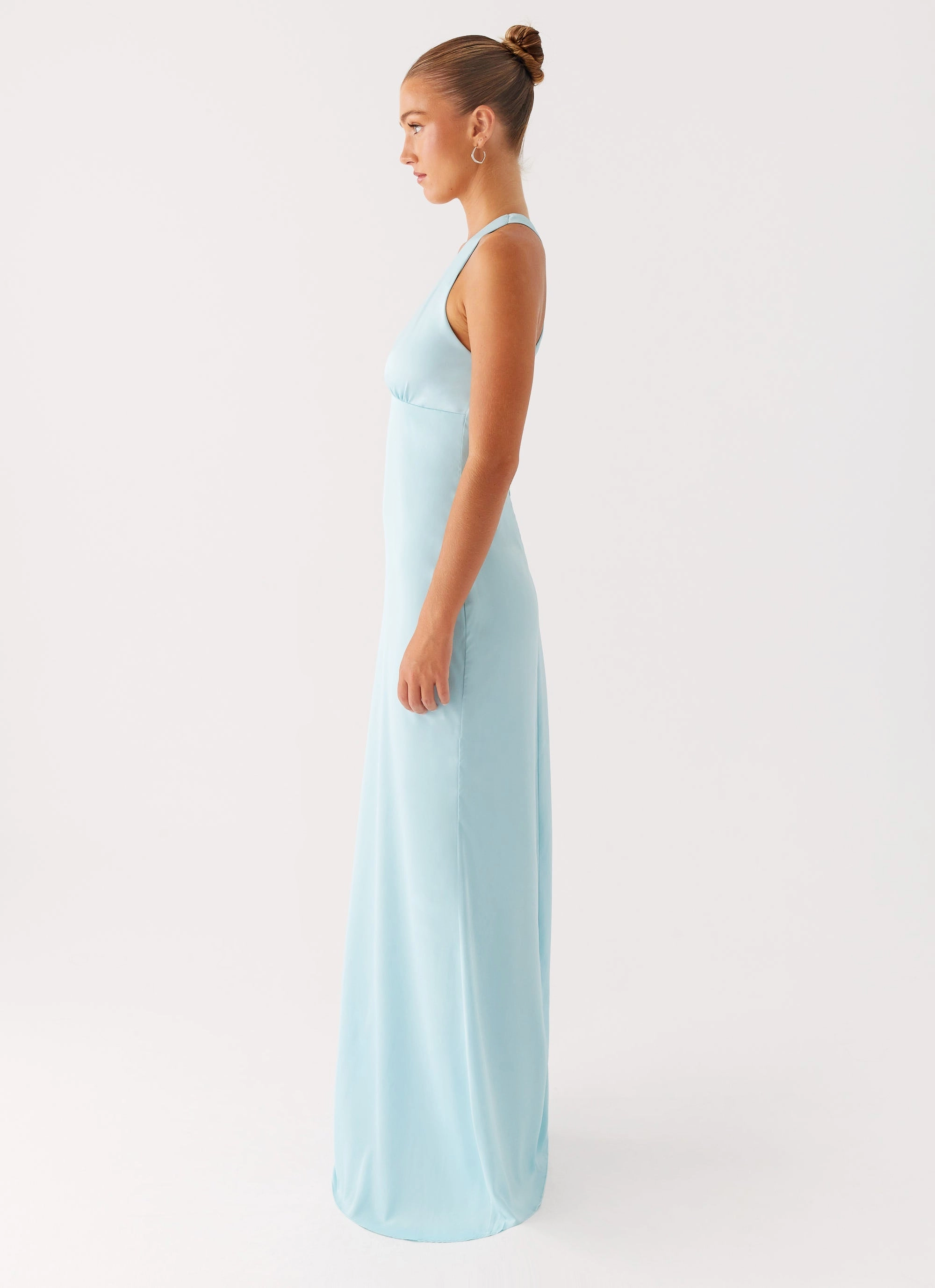 Desi Halterneck Maxi Dress - Mint Fine Details