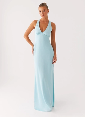 FlexibleClosure Desi Halterneck Maxi Dress - Mint