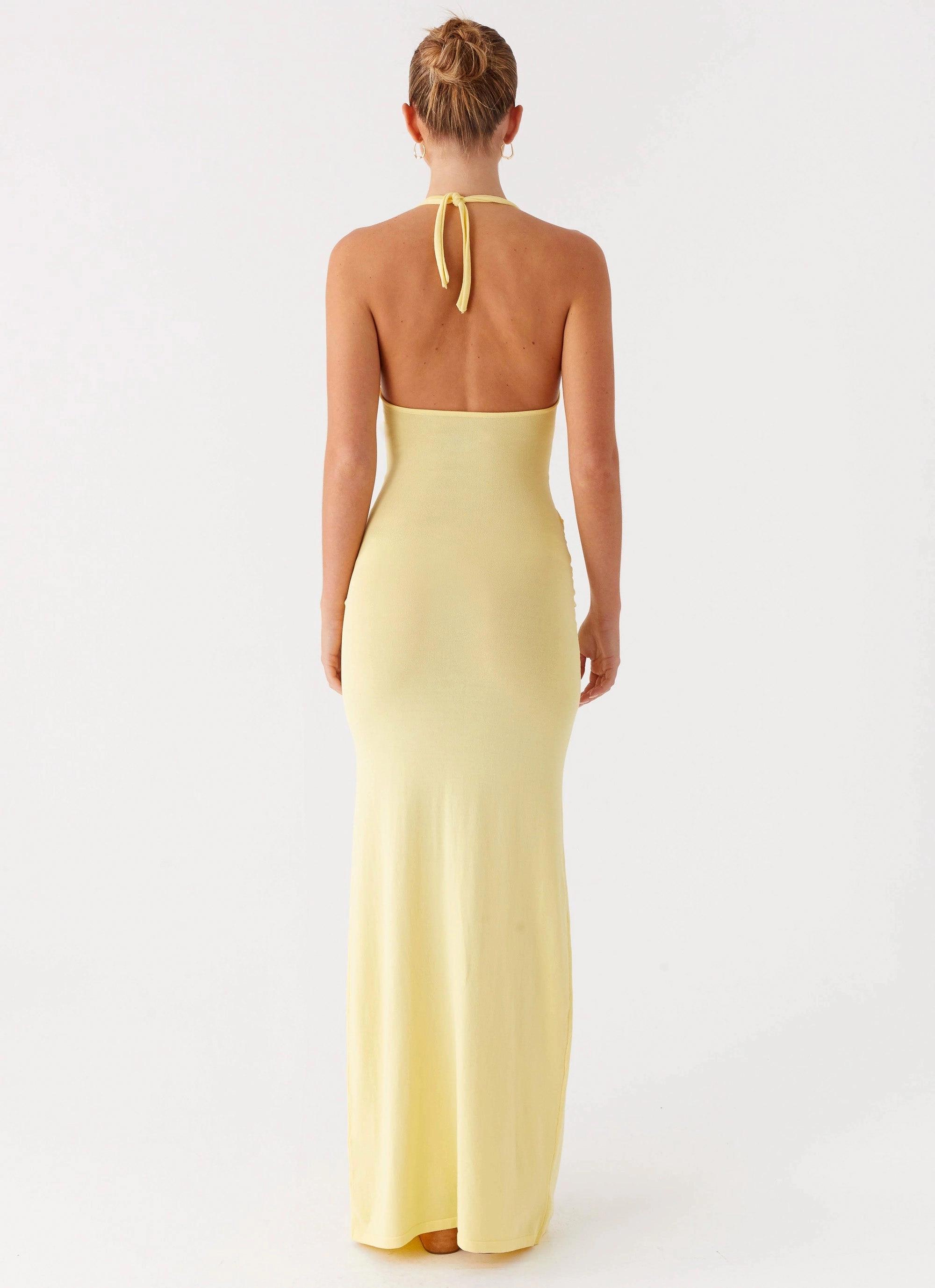 Day Chic Pina Colada Knit Maxi Dress - Yellow