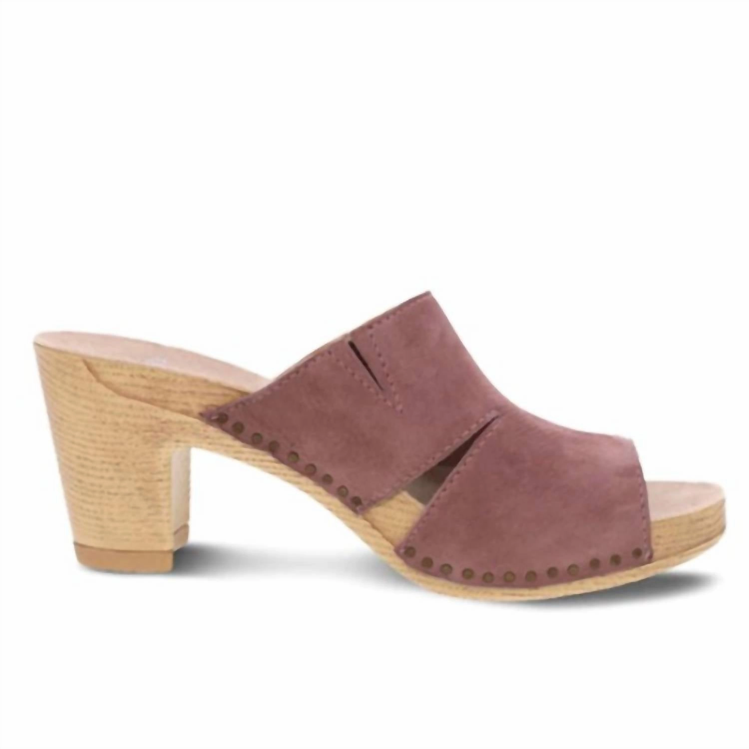 Step Into Comfort Cushioned Footwear Women's Tandi Heeled Clog In Rose