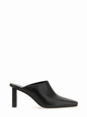 Flex grooves SmoothSole Pointed Toe Mules In Smooth Leather