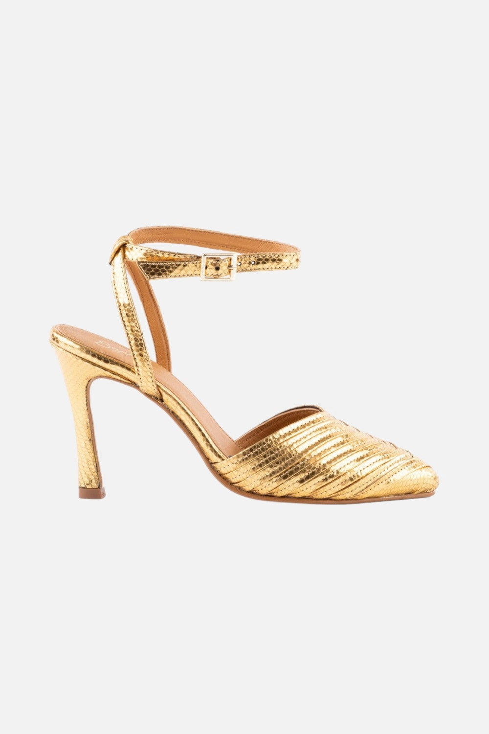 Seychelles On To The Next Heels in Gold casual daily wear Patent Look