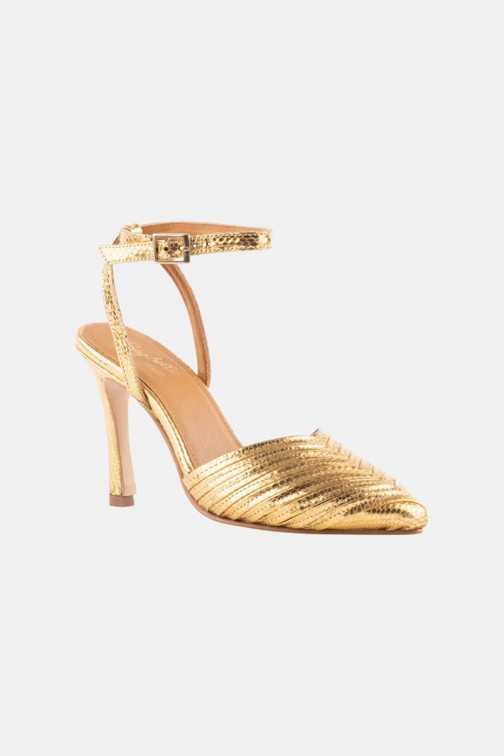 Black Leather Stilettos Seychelles On To The Next Heels in Gold